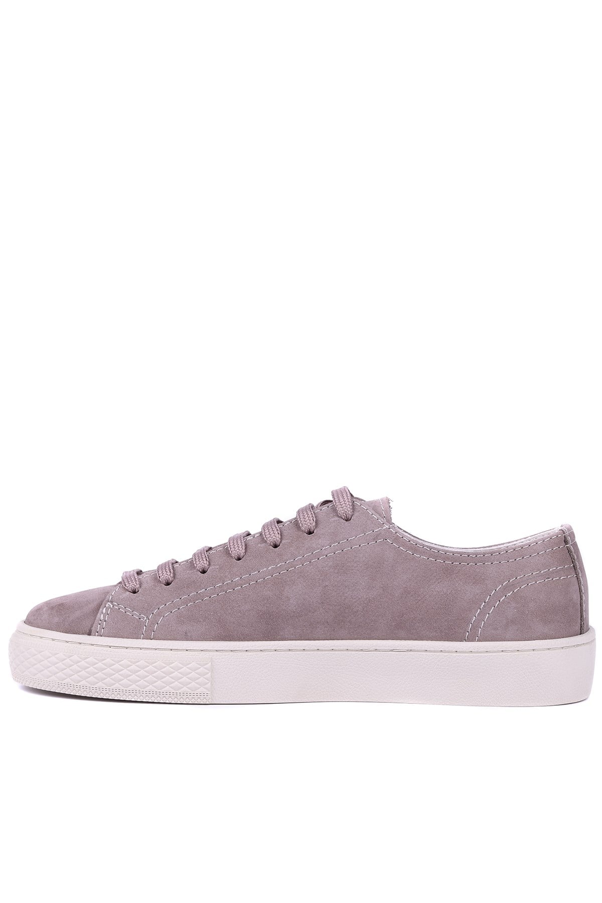 Shoetyle - Hakiki Nubuk Deri Gri Renk Erkek Sneaker - 666-0386