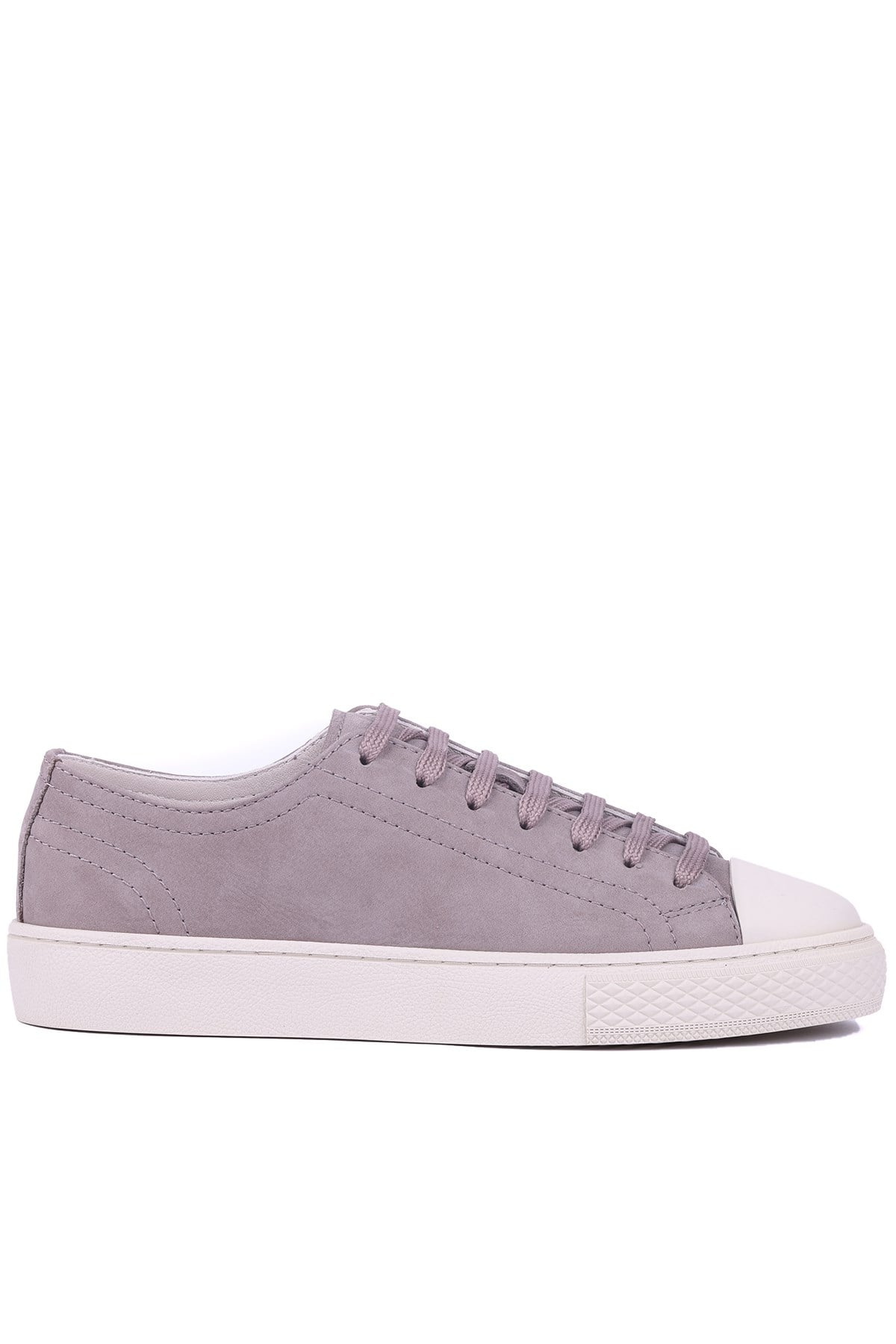 Shoetyle - Hakiki Nubuk Deri Vizon Rengi Erkek Sneaker - 666-0381