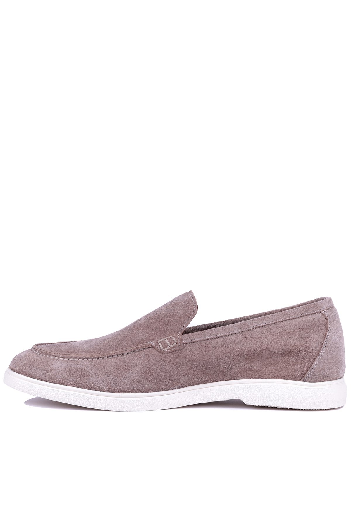 Shoetyle - Hakiki Süet Deri Bej Rengi Erkek Loafer - 115-K664