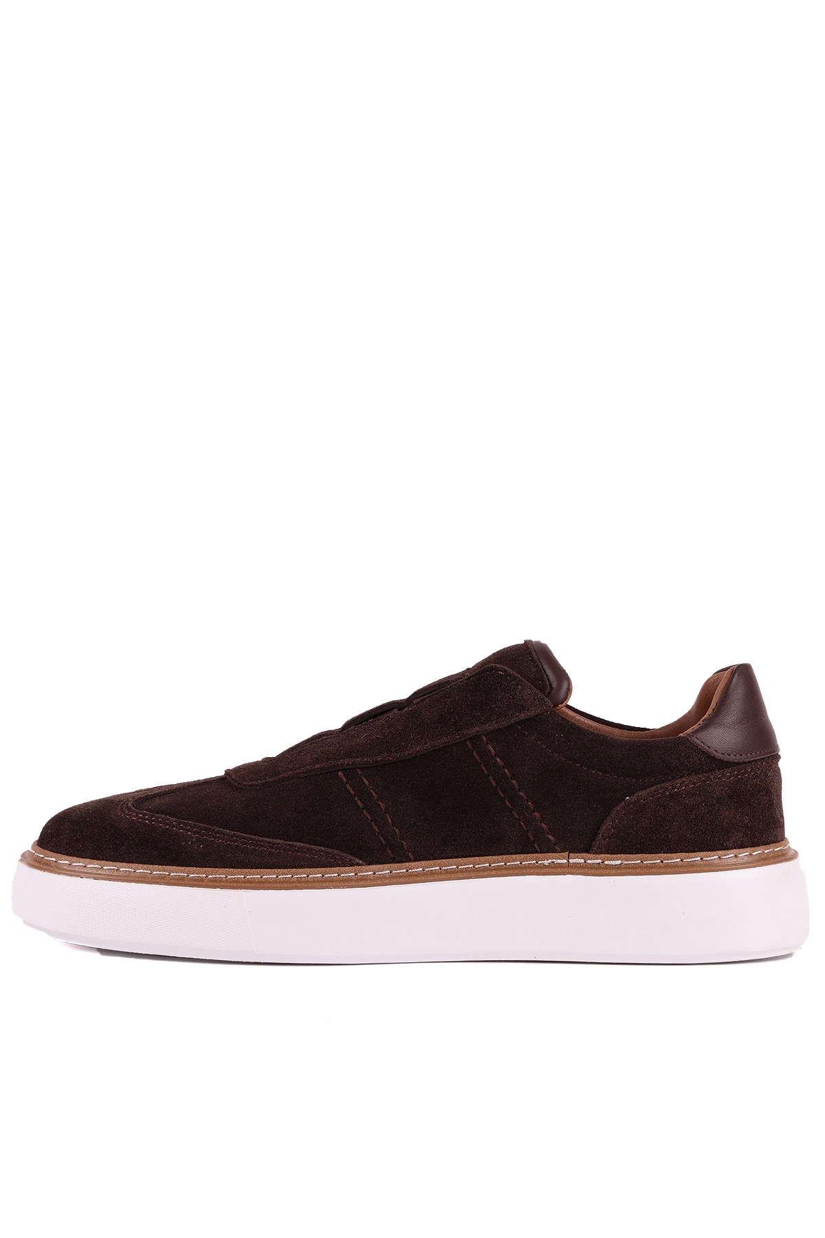 Shoetyle - Hakiki Süet Deri Kahverengi Erkek Günlük Ayakkabı - 250-3002
