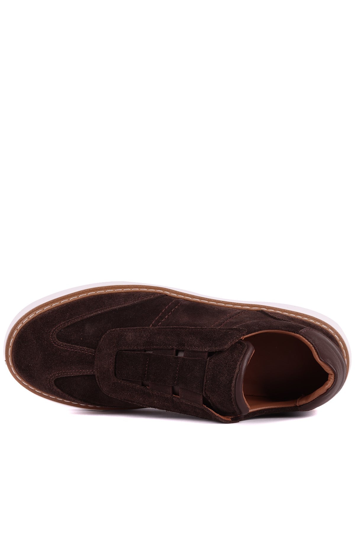 Shoetyle - Hakiki Süet Deri Kahverengi Erkek Günlük Ayakkabı - 250-3002