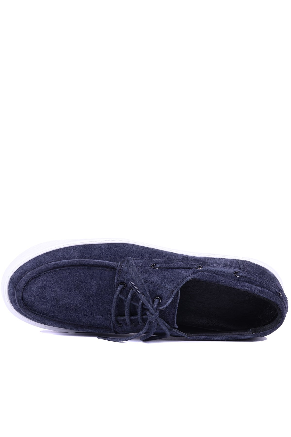 Shoetyle - Hakiki Süet Deri Lacivert Renk Günlük Erkek Ayakkabı - 115-K512-1065 