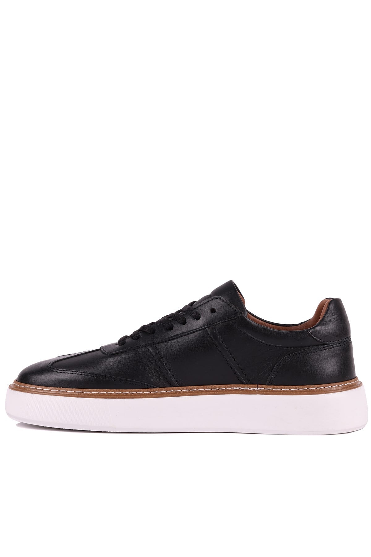 Shoetyle - Hakiki Süet Deri Siyah Renk Bağcıklı Günlük Erkek Ayakkabı - 250-3001