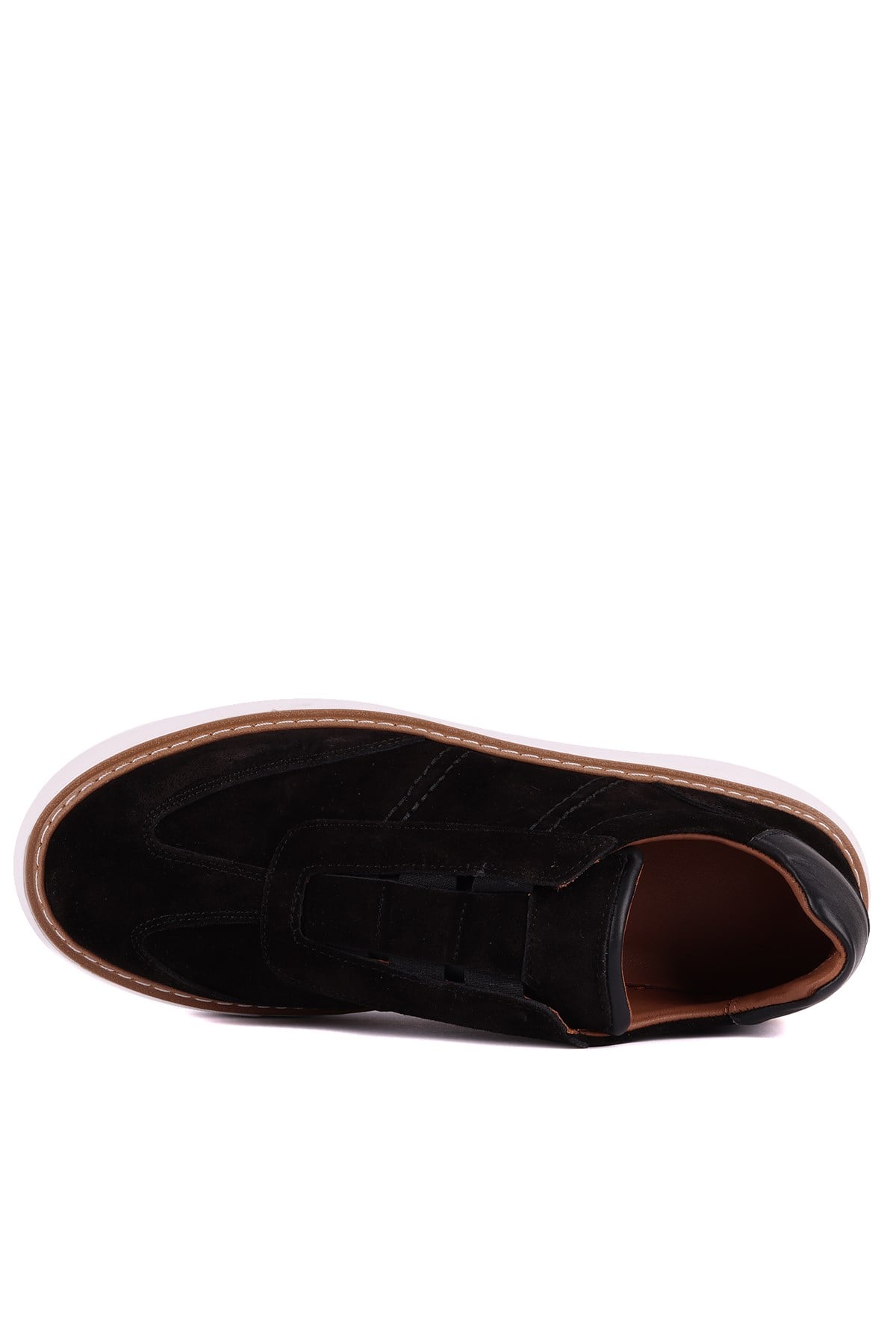 Shoetyle - Hakiki Süet Deri Siyah Renk Erkek Günlük Ayakkabı - 250-3002