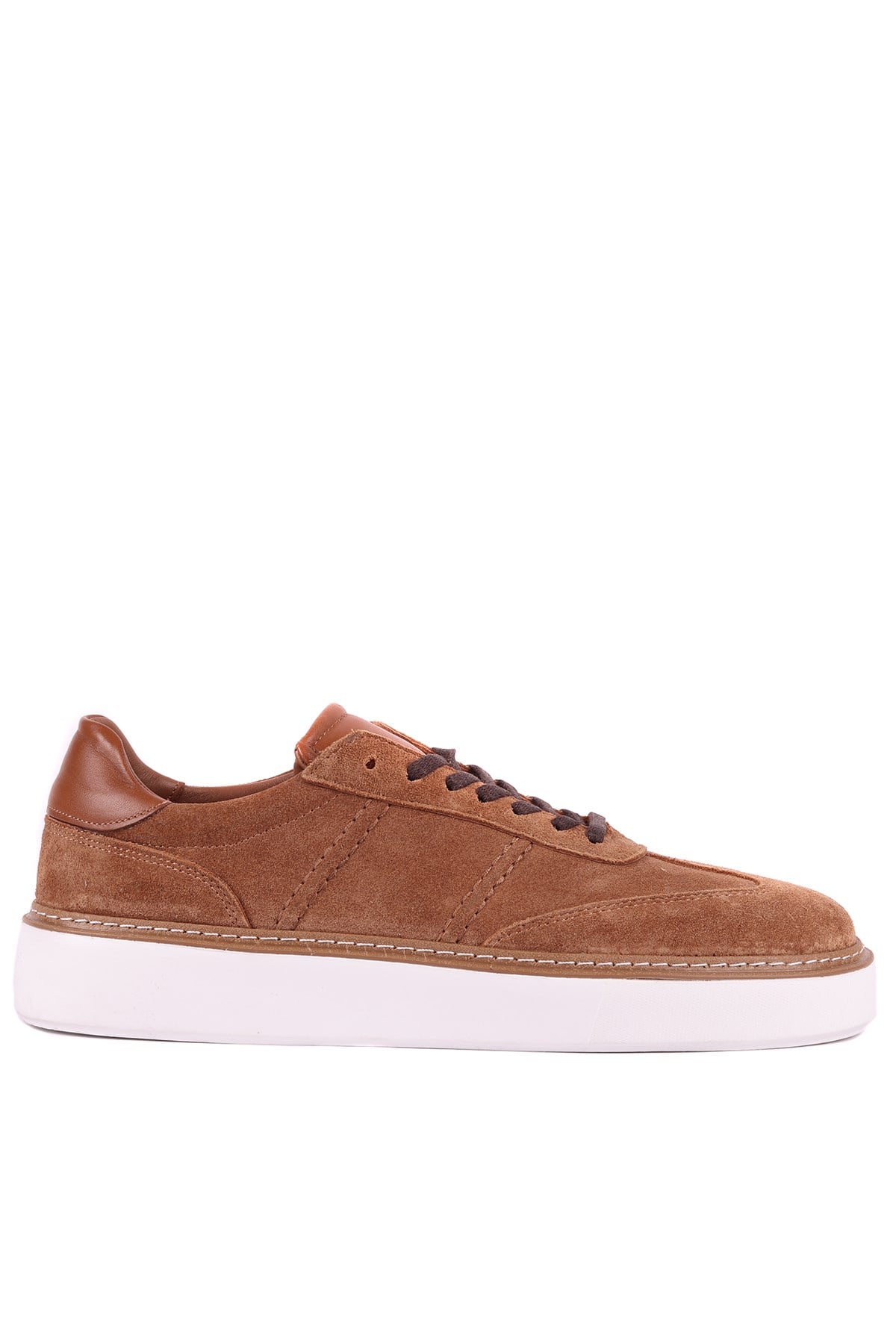 Shoetyle - Hakiki Süet Deri Taba Rengi Bağcıklı Günlük Erkek Ayakkabı - 250-3001