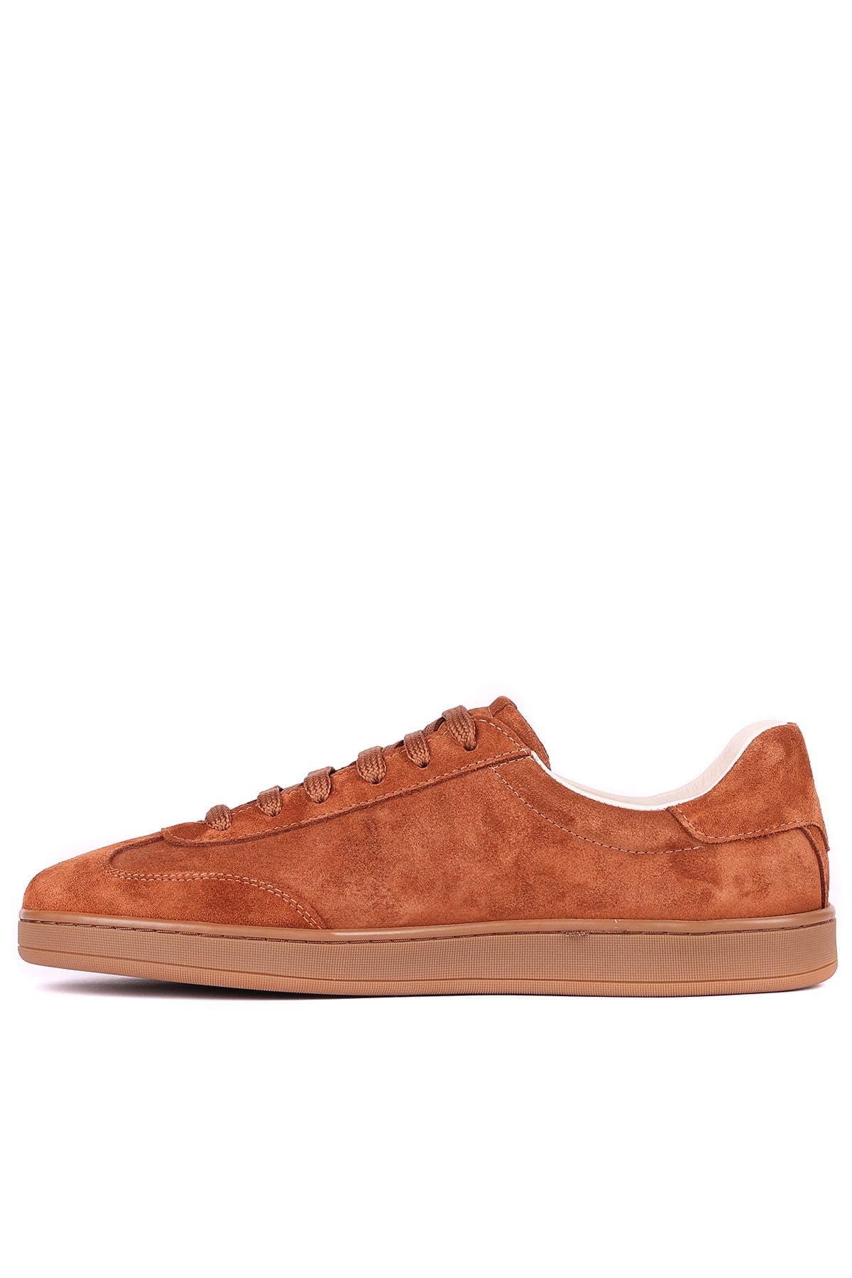 Shoetyle - Hakiki Süet Deri Taba Rengi Erkek Sneaker - 666-SH-10-129