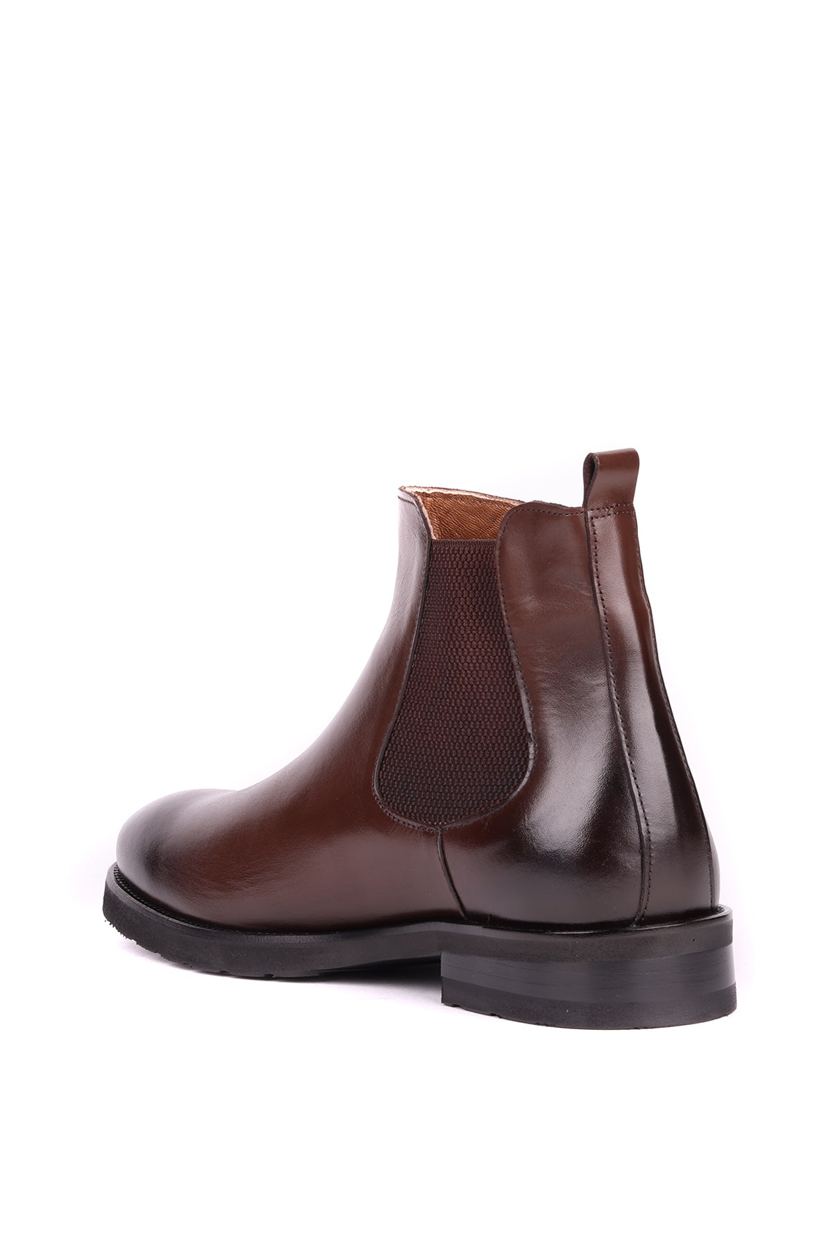 Shoetyle - Kahverengi Deri Erkek Chelsea Bot 250-201
