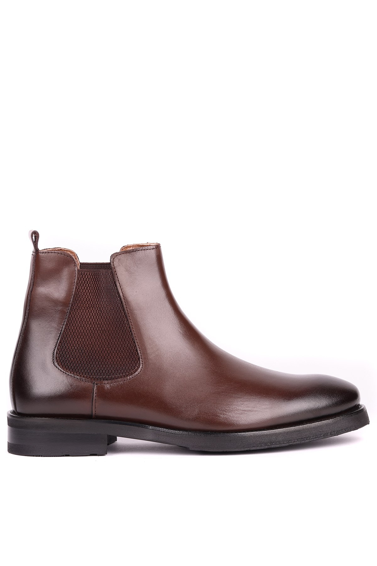 Shoetyle - Kahverengi Deri Erkek Chelsea Bot 250-201
