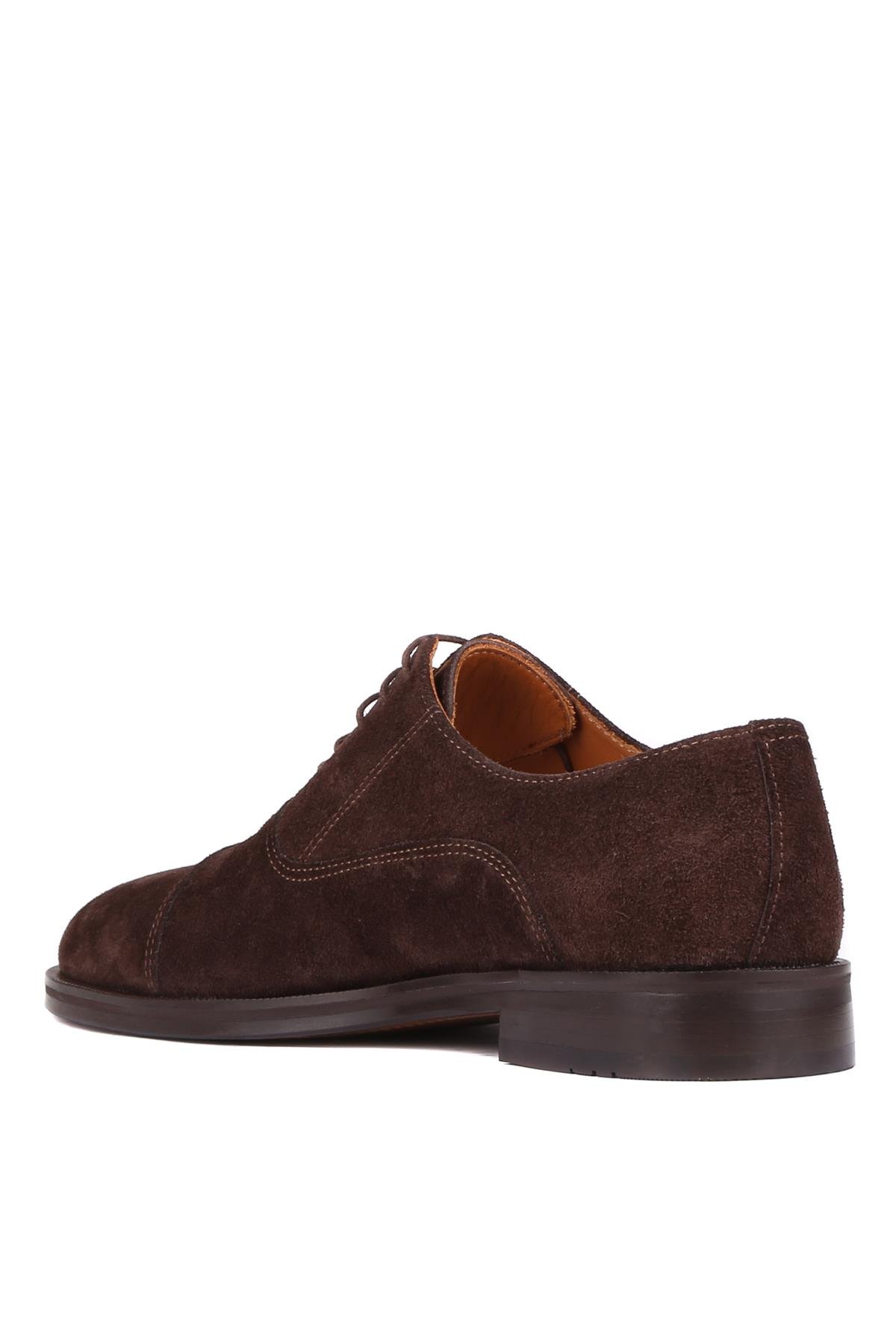 Shoetyle - Kahverengi Süet Bağcıklı Erkek Klasik Ayakkabı 250-2730