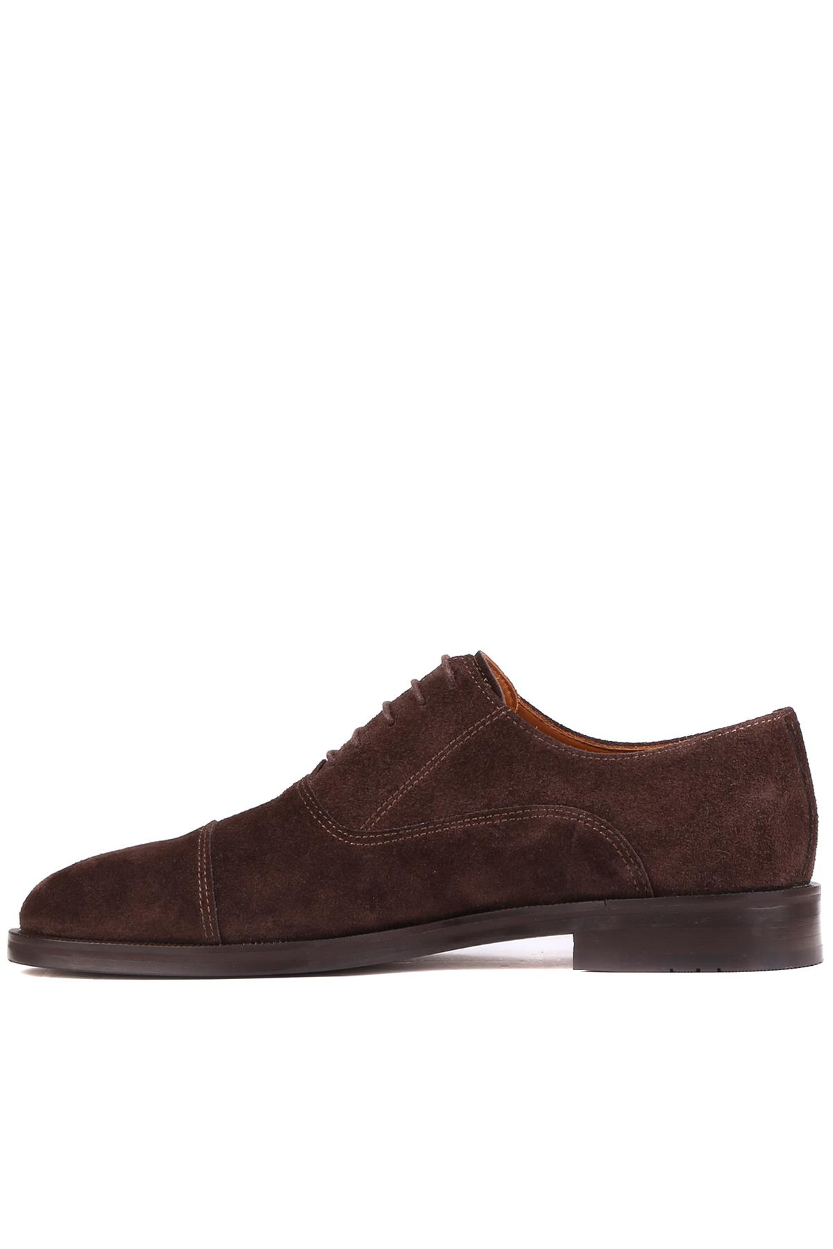 Shoetyle - Kahverengi Süet Bağcıklı Erkek Klasik Ayakkabı 250-2730