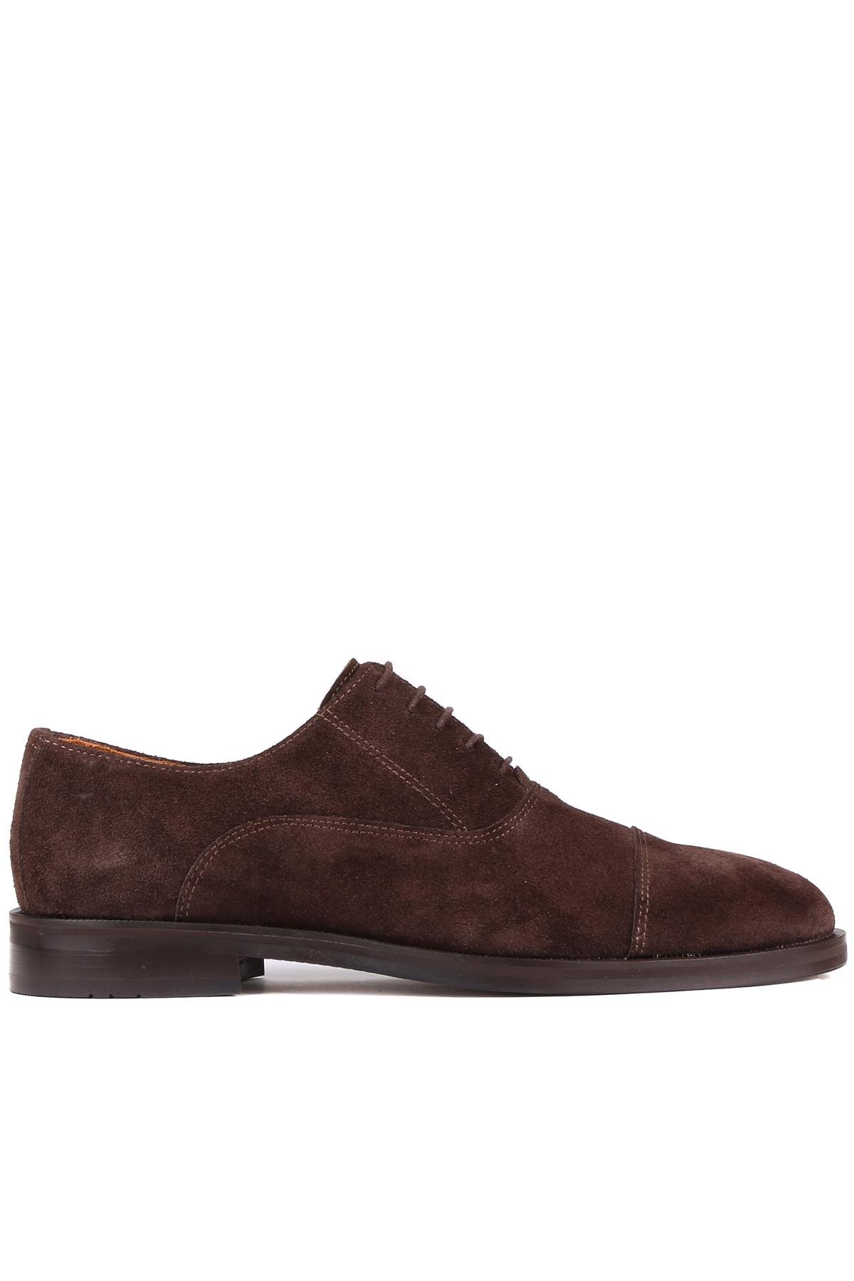Shoetyle - Kahverengi Süet Bağcıklı Erkek Klasik Ayakkabı 250-2730