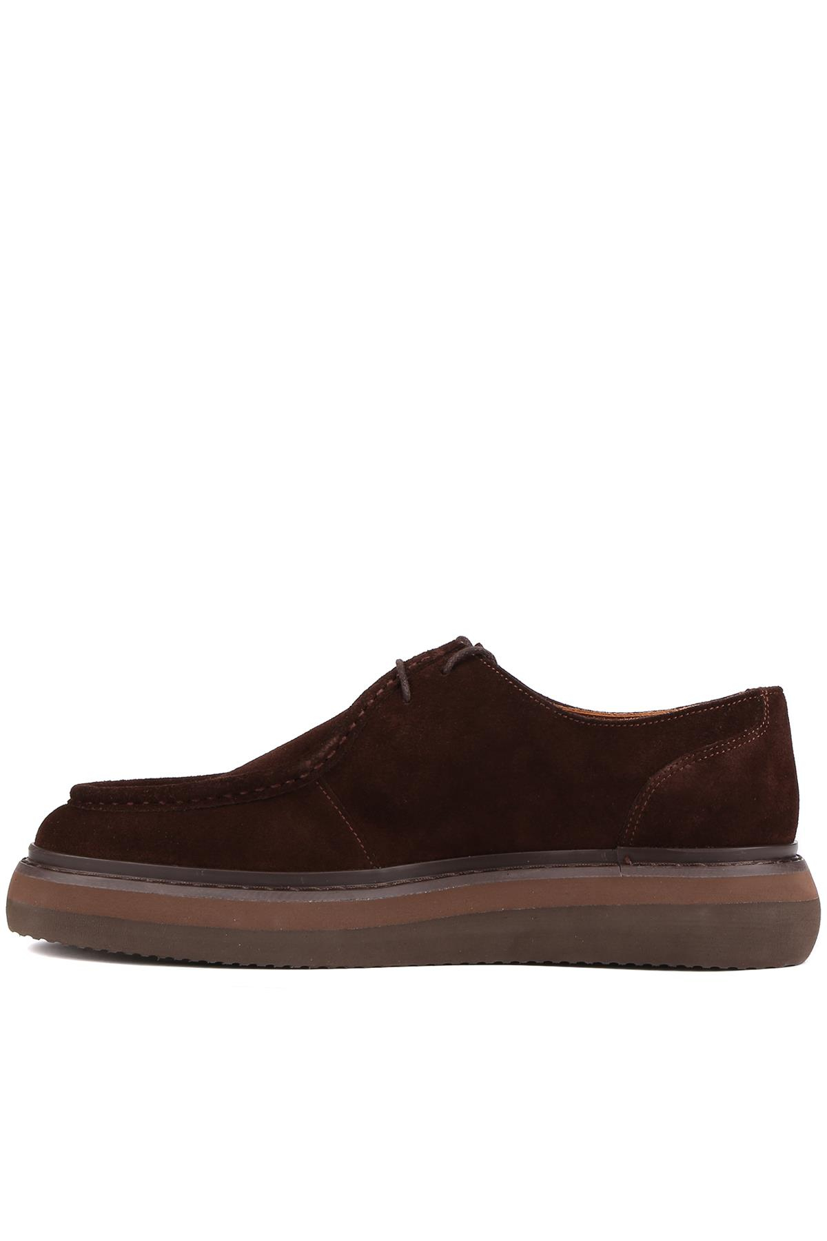 Shoetyle - Kahverengi Süet Bağcıklı Erkek Günlük Ayakkabı 250-1699