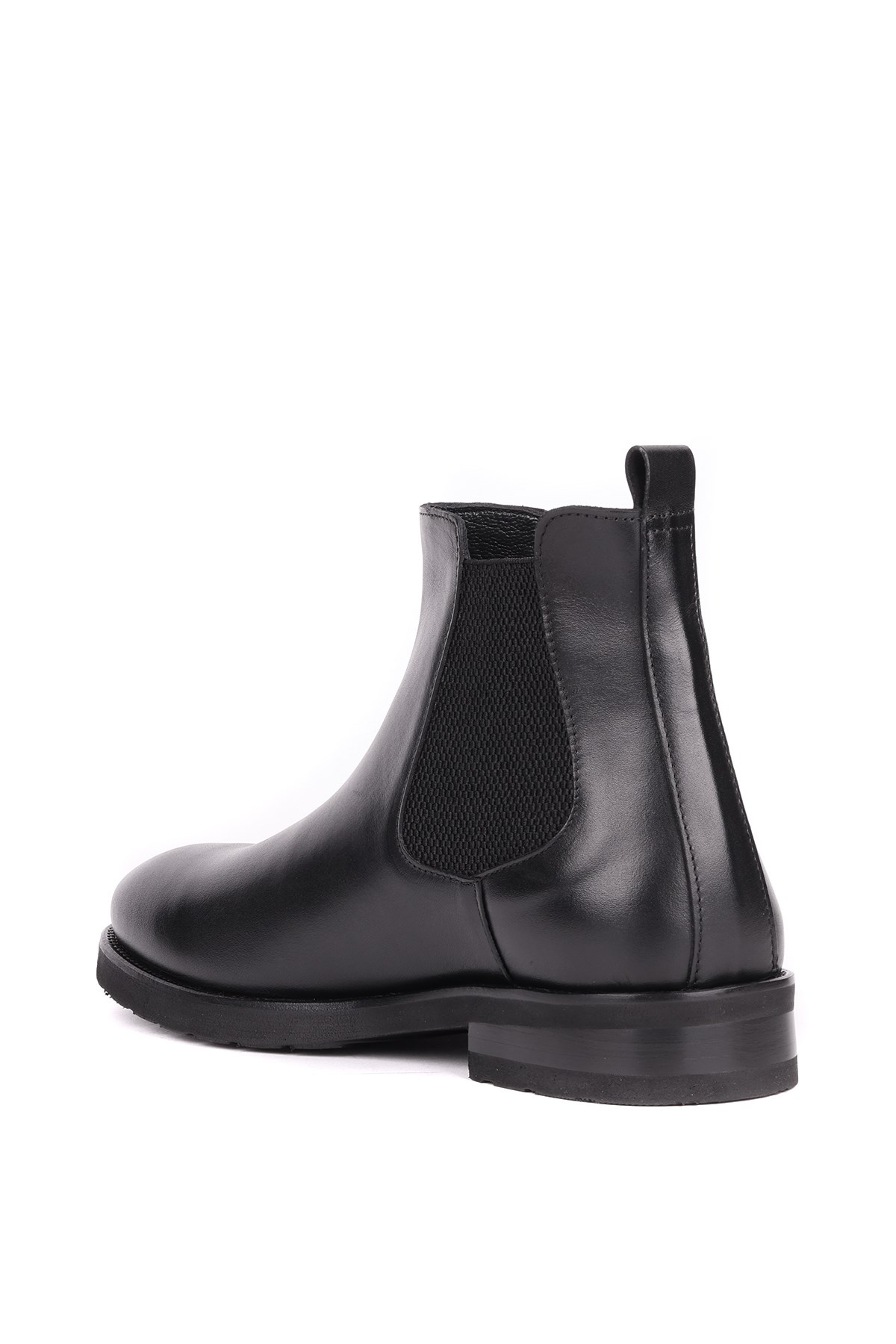 Shoetyle - Siyah Deri Erkek Chelsea Bot 250-201