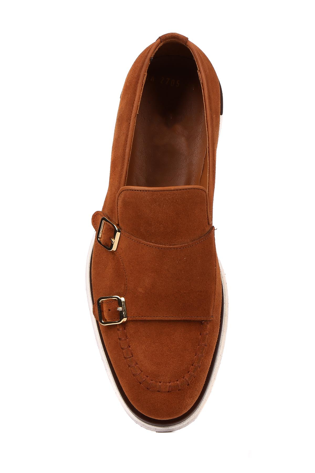 Shoetyle - Taba Süet Tokalı Erkek Günlük Ayakkabı 250-2750-1