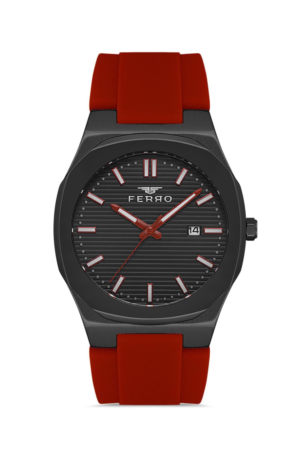 Ferro F11340 Erkek Kol Saati + Kırmızı Renk Kampanyalı