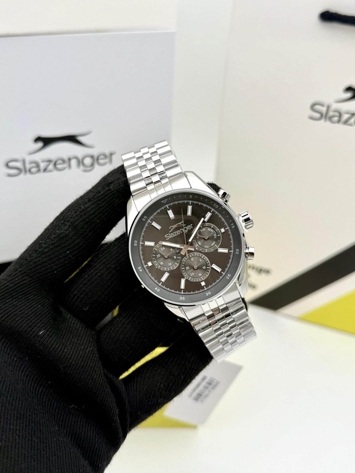 Slazenger SL.09.1934.2 Erkek Kol Saati Gümüş İçi Siyah Renk