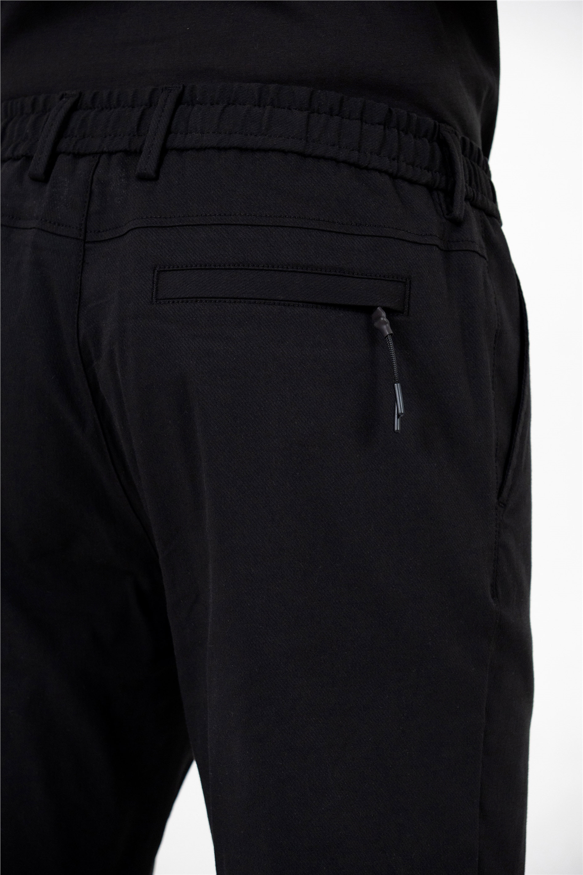 Beli Lastikli Arka Cebi Gizli Fermuarlı Jogger Erkek Pantolon