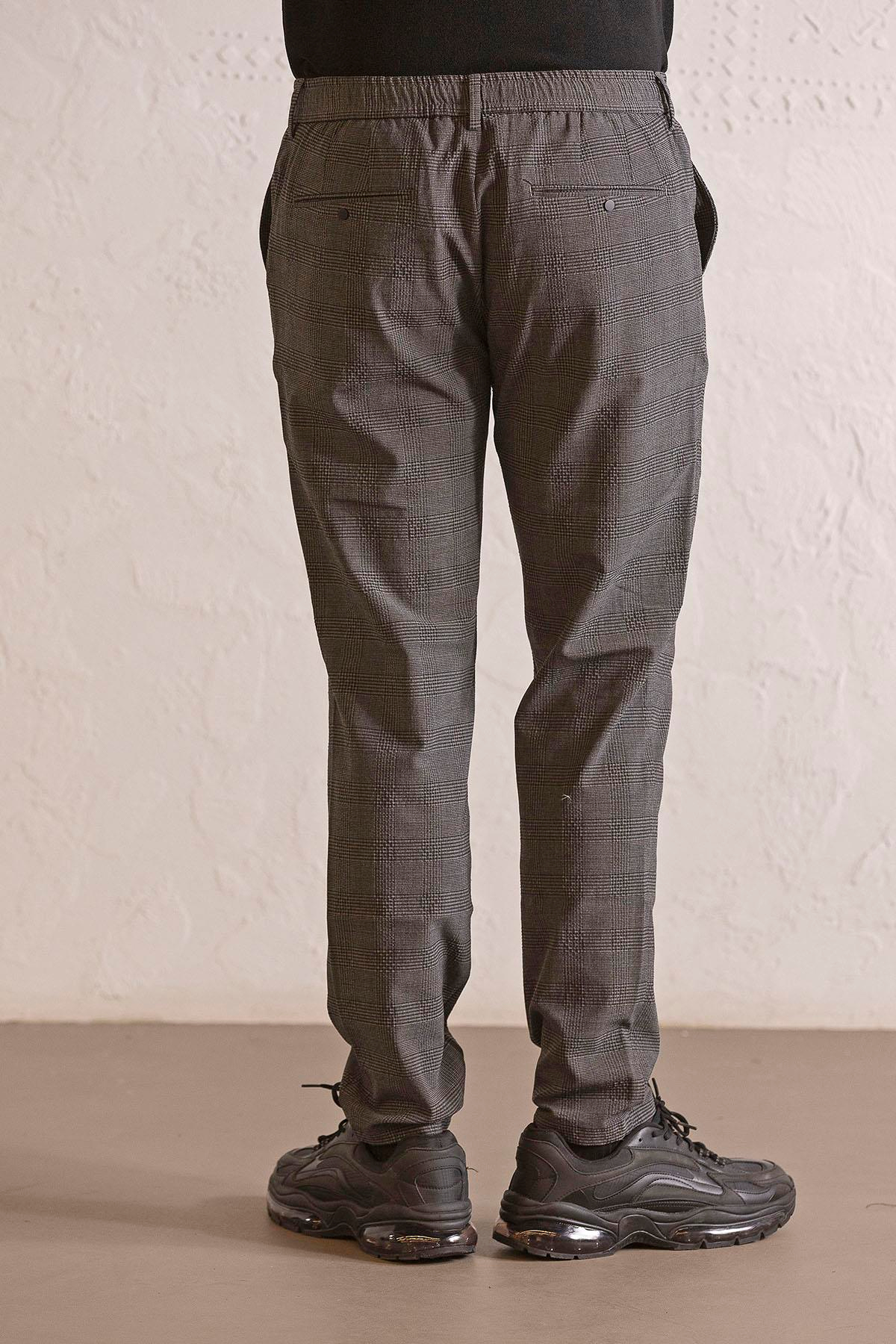 Beli Lastikli Arka Cepleri Çıtçıtlı Jogger Erkek Pantolon