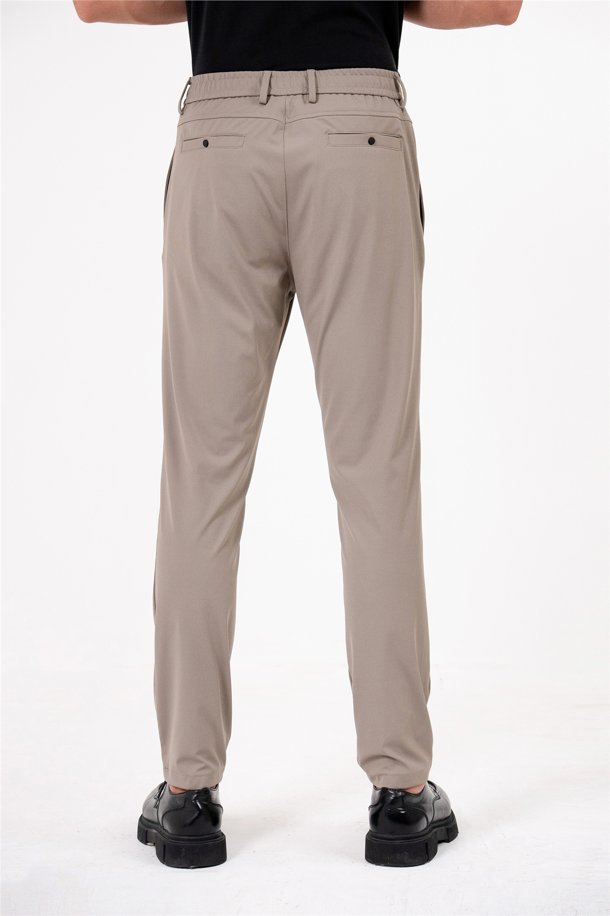 Beli Lastiklli Arkası Tek Fleto Jogger Erkek Pantolon