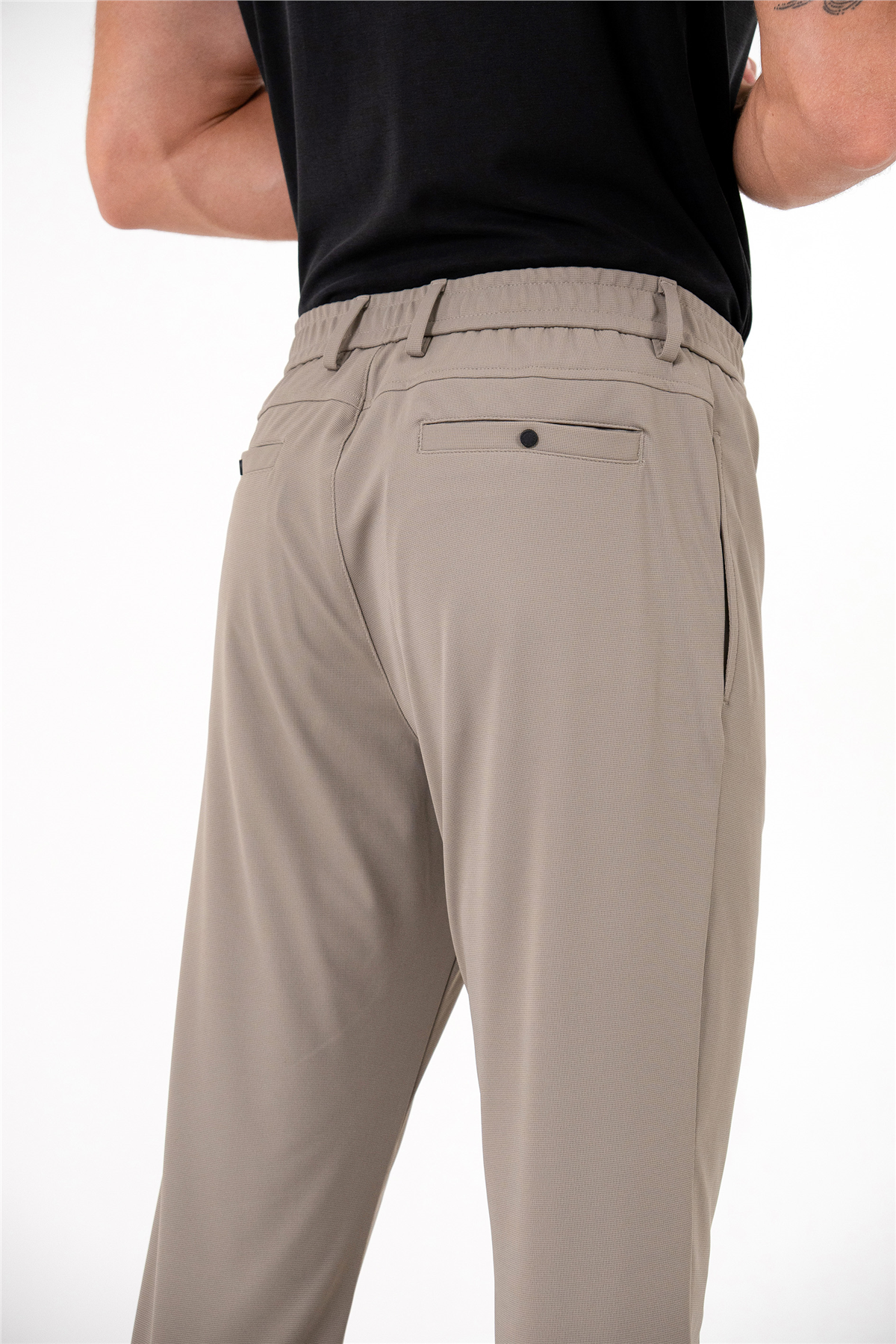 Beli Lastiklli Arkası Tek Fleto Jogger Erkek Pantolon