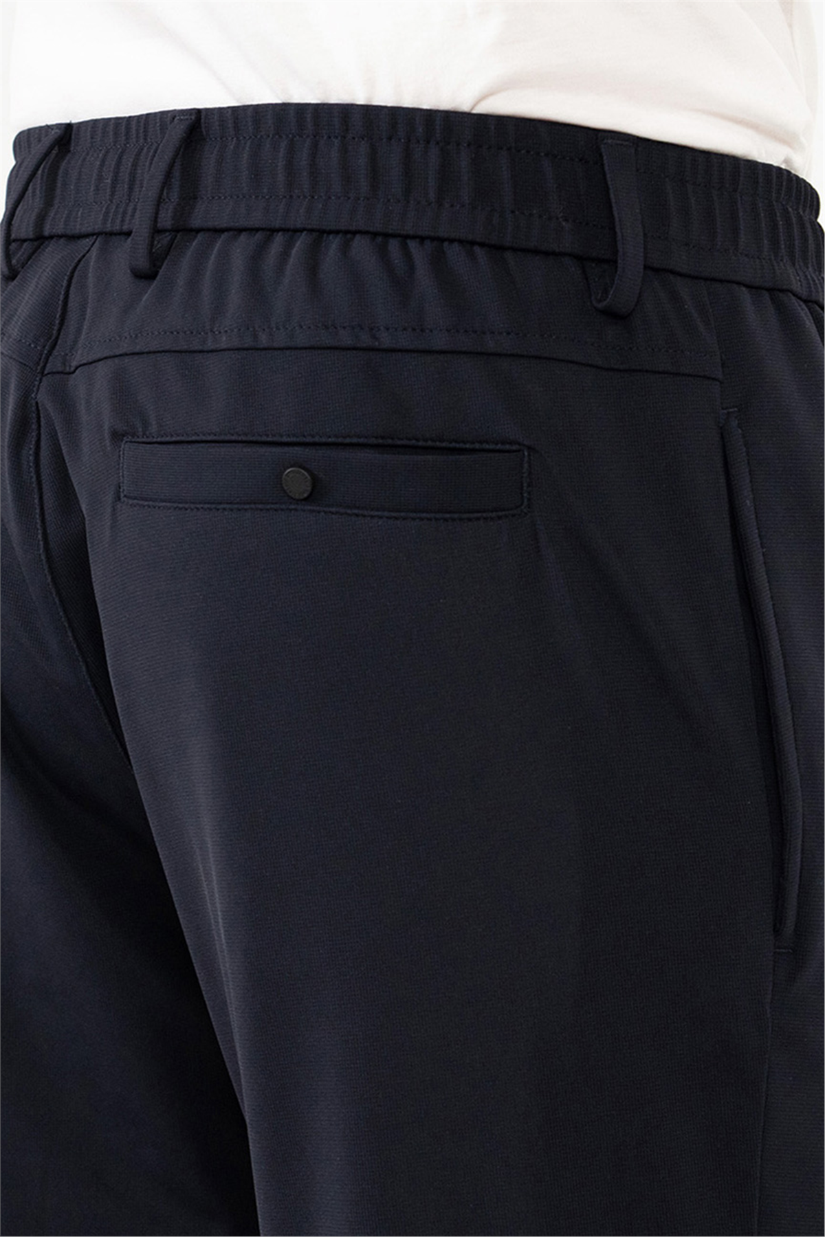 Beli Lastiklli Arkası Tek Fleto Jogger Erkek Pantolon