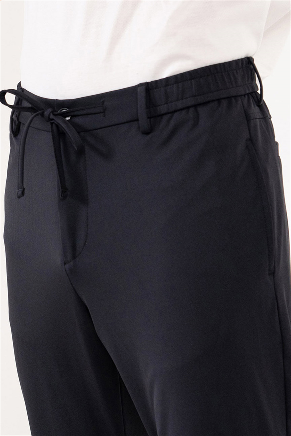 Beli Lastiklli Arkası Tek Fleto Jogger Erkek Pantolon