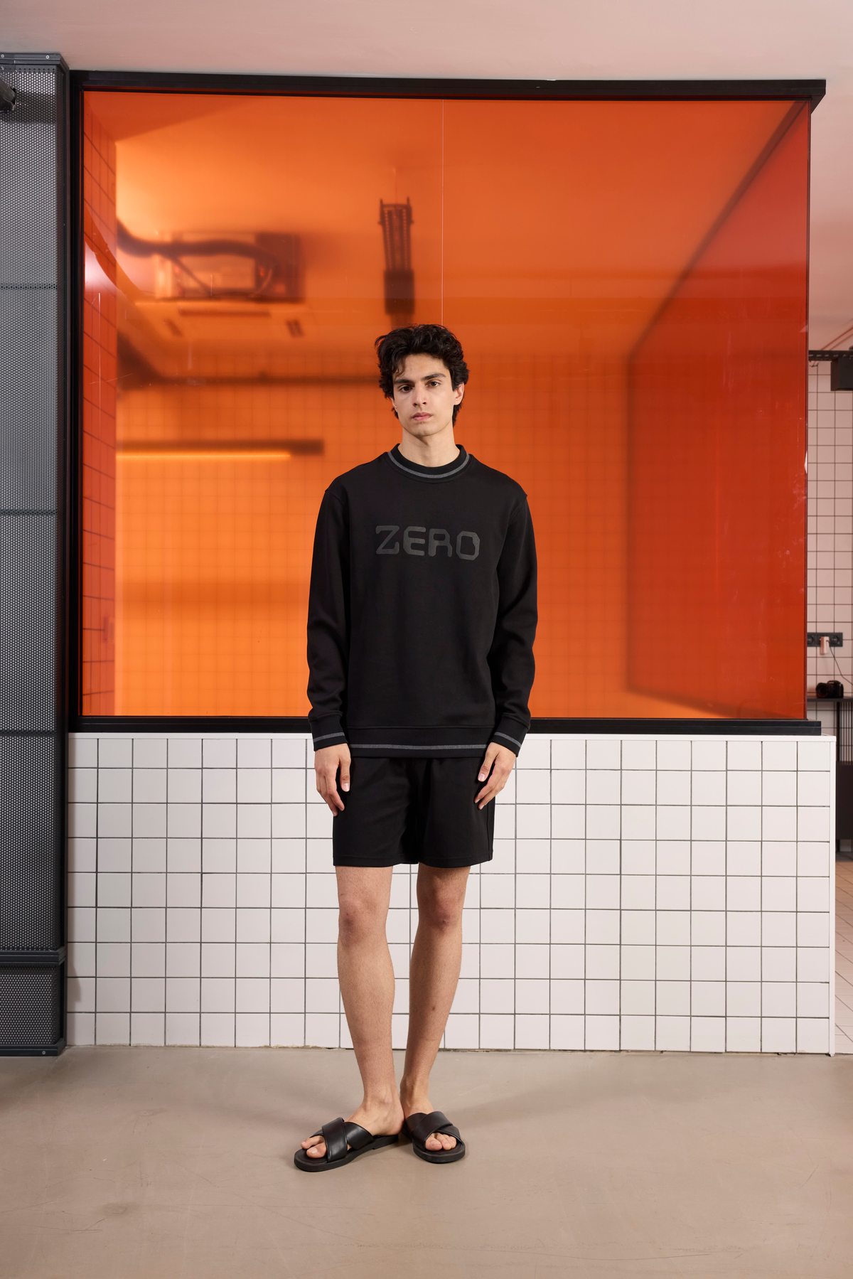 Bisiklet Yaka Baskı Detaylı Regular Fit Erkek Sweatshirt
