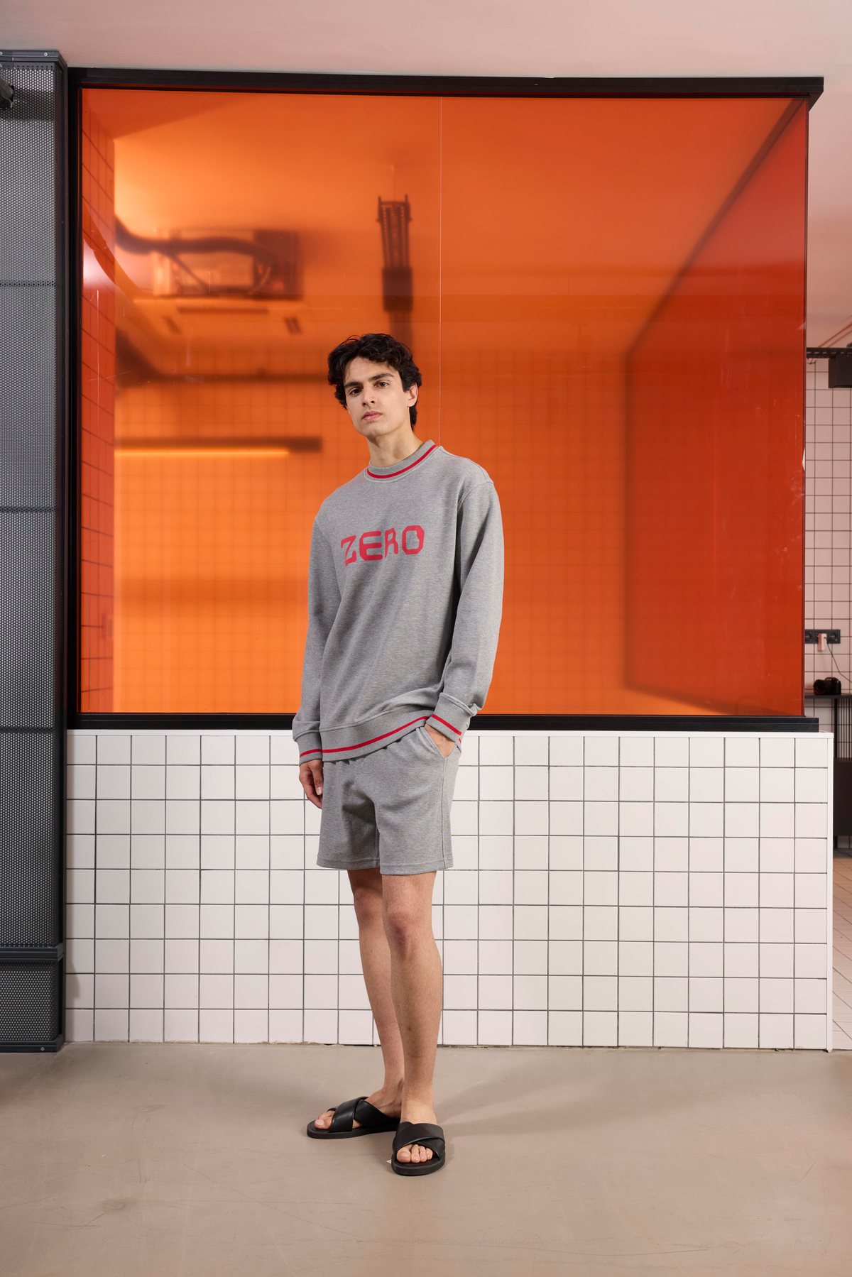 Bisiklet Yaka Baskı Detaylı Regular Fit Erkek Sweatshirt