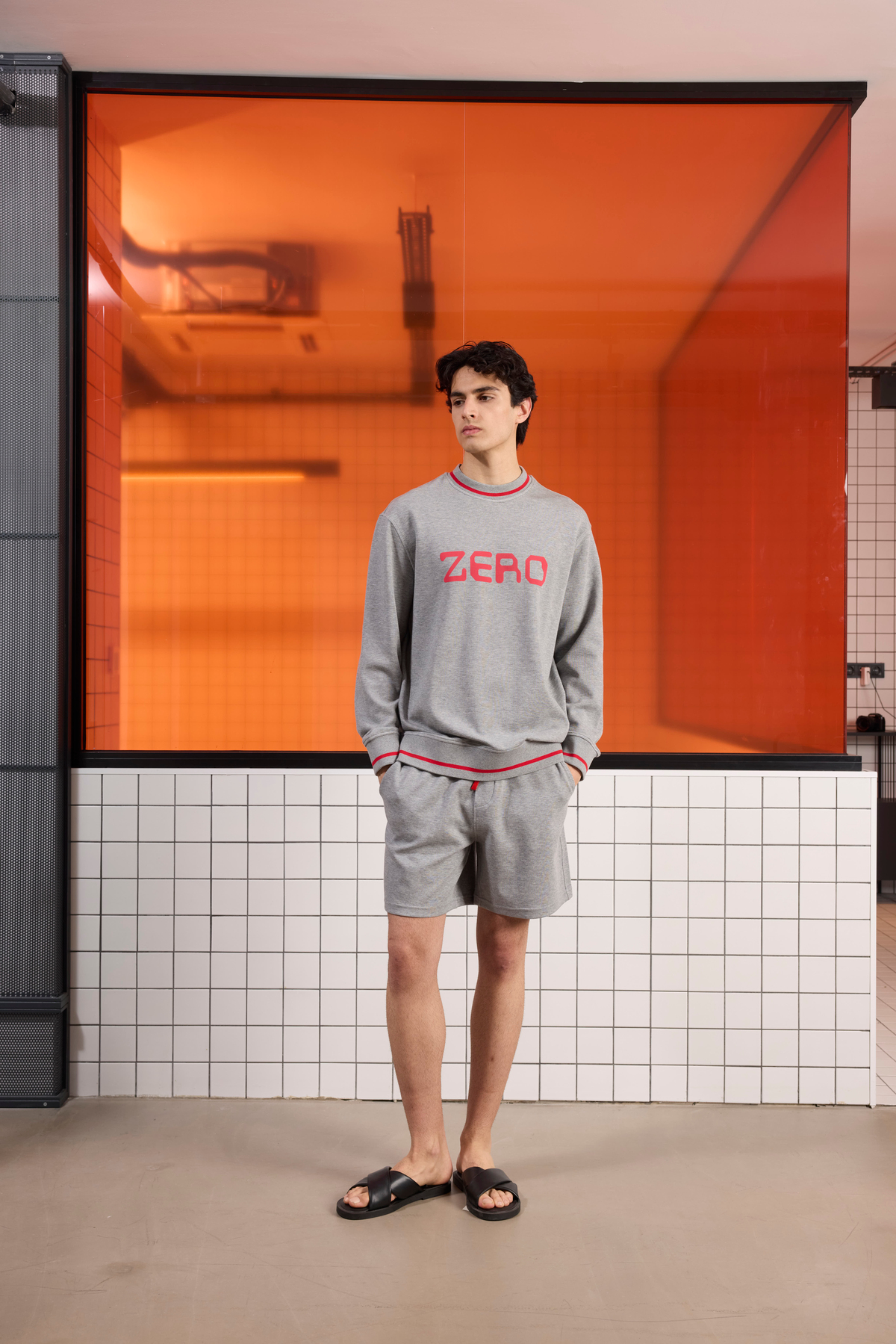 Bisiklet Yaka Baskı Detaylı Regular Fit Erkek Sweatshirt
