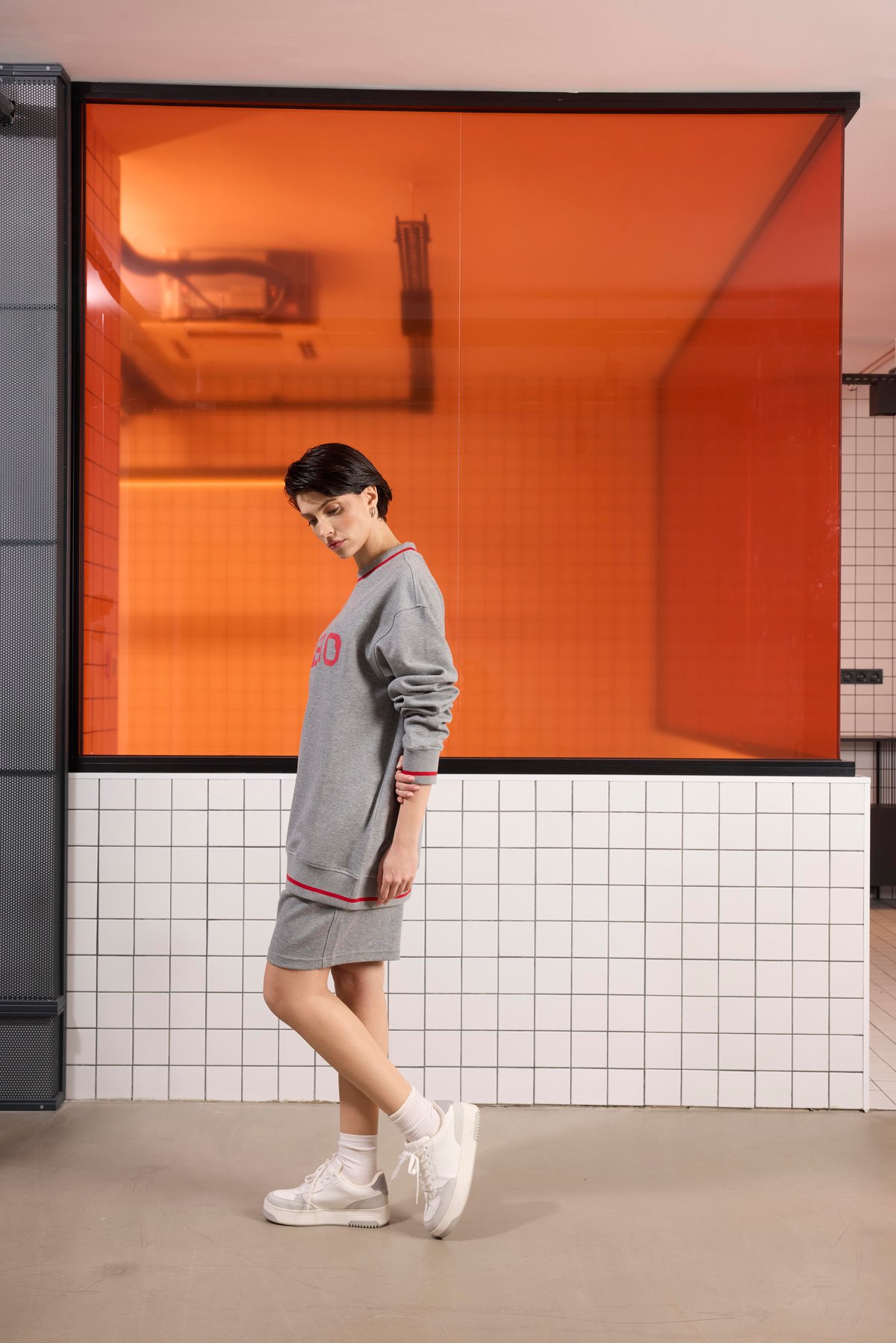 Bisiklet Yaka Baskı Detaylı Regular Fit Erkek Sweatshirt