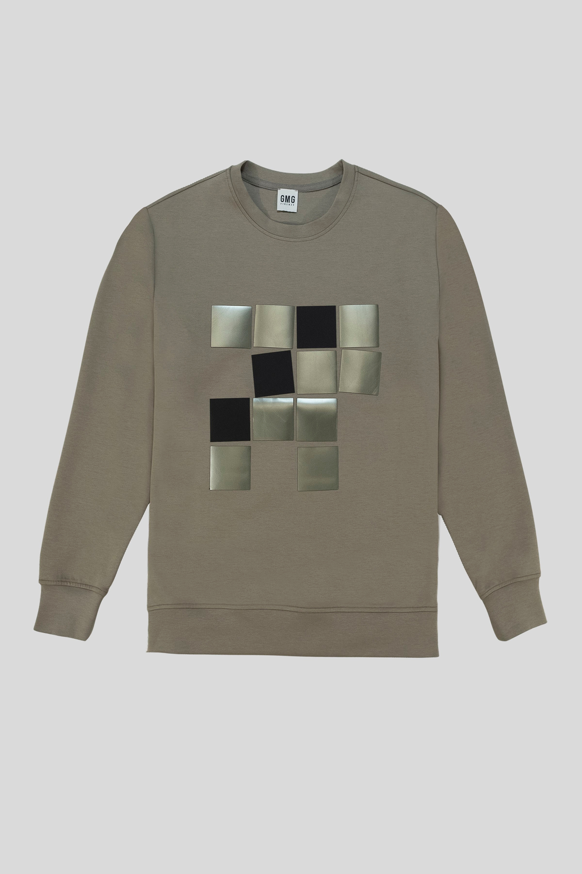 Bisiklet Yaka Baskılı Regular Fit Erkek Sweatshirt
