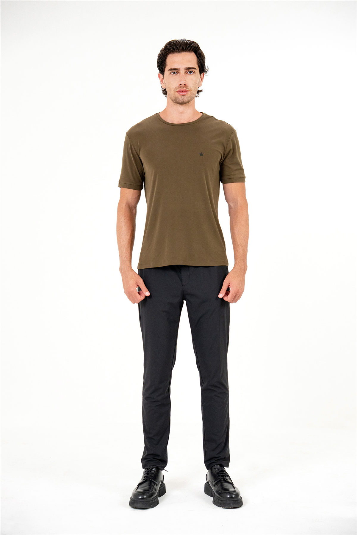 Bisiklet Yaka Erkek T-shirt