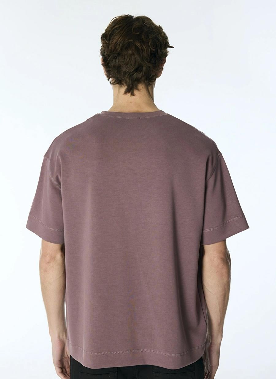 Bisiklet Yaka GMG Yıldız Baskılı Oversize Erkek T-shirt