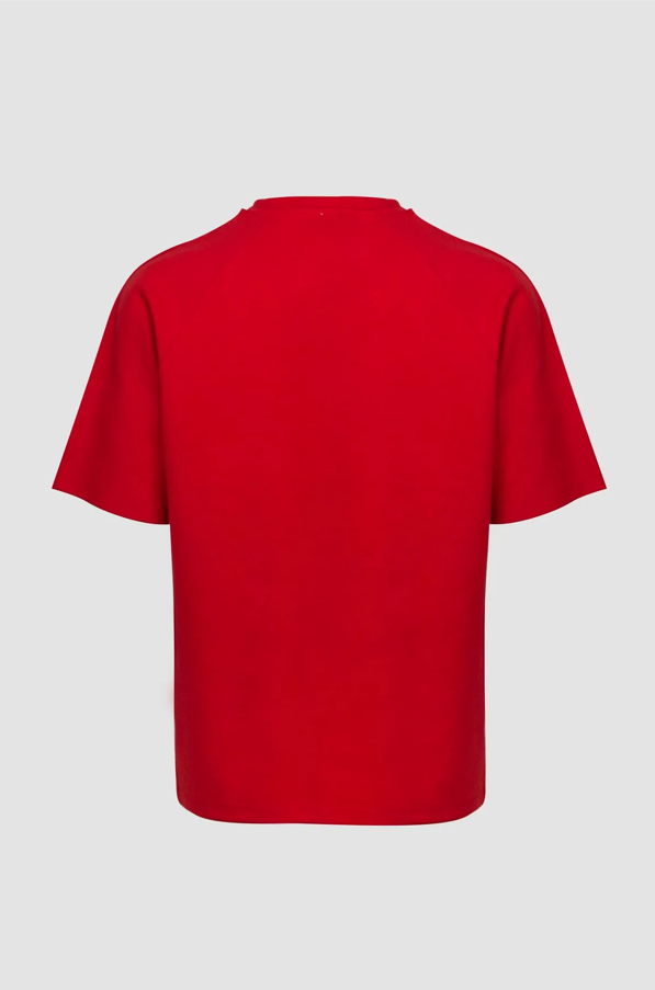 Bisiklet Yaka Oversize Baskılı