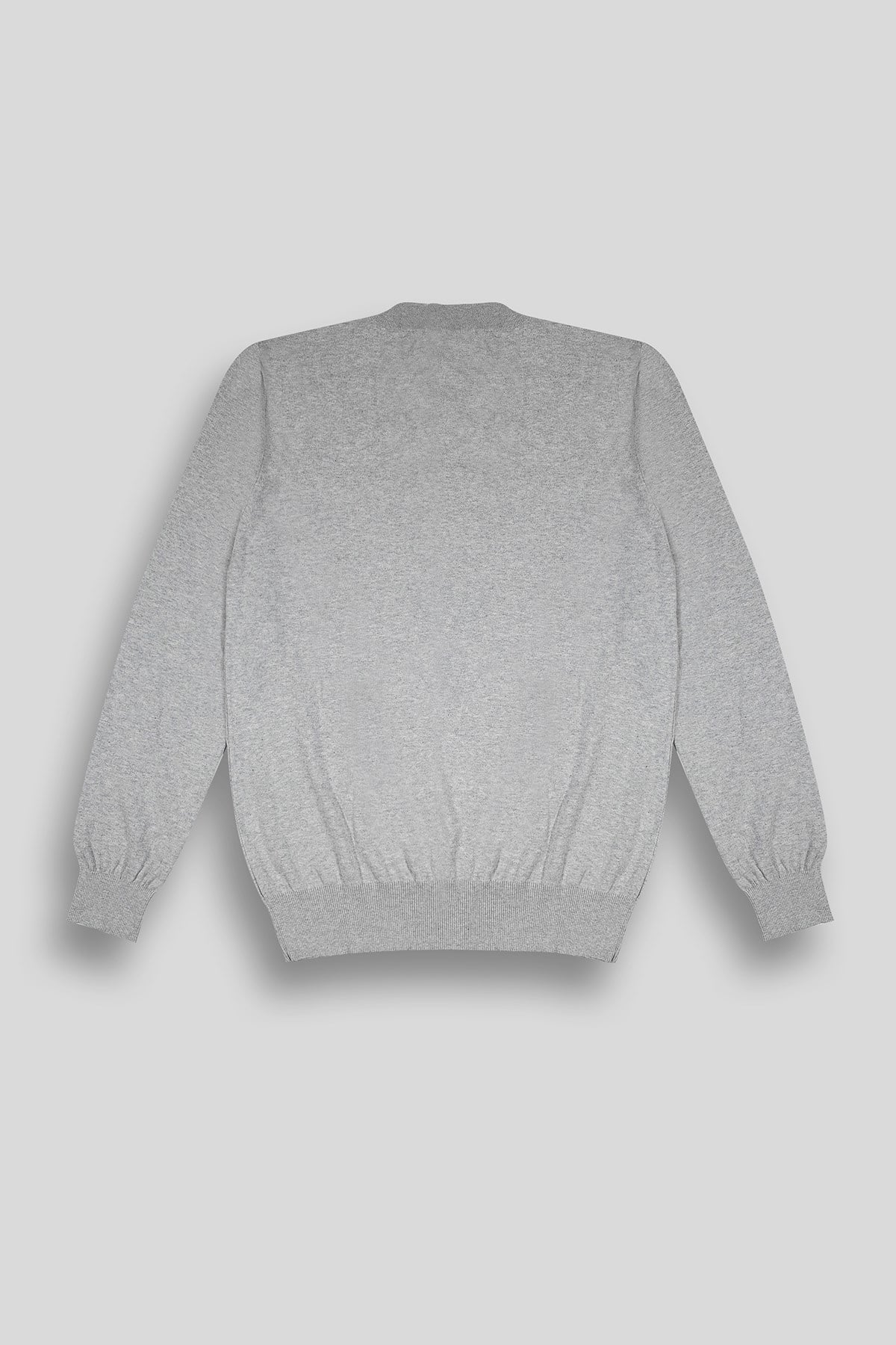 Bisiklet Yaka Slim Fit Fermuar ve Garni Detaylı Erkek Kazak