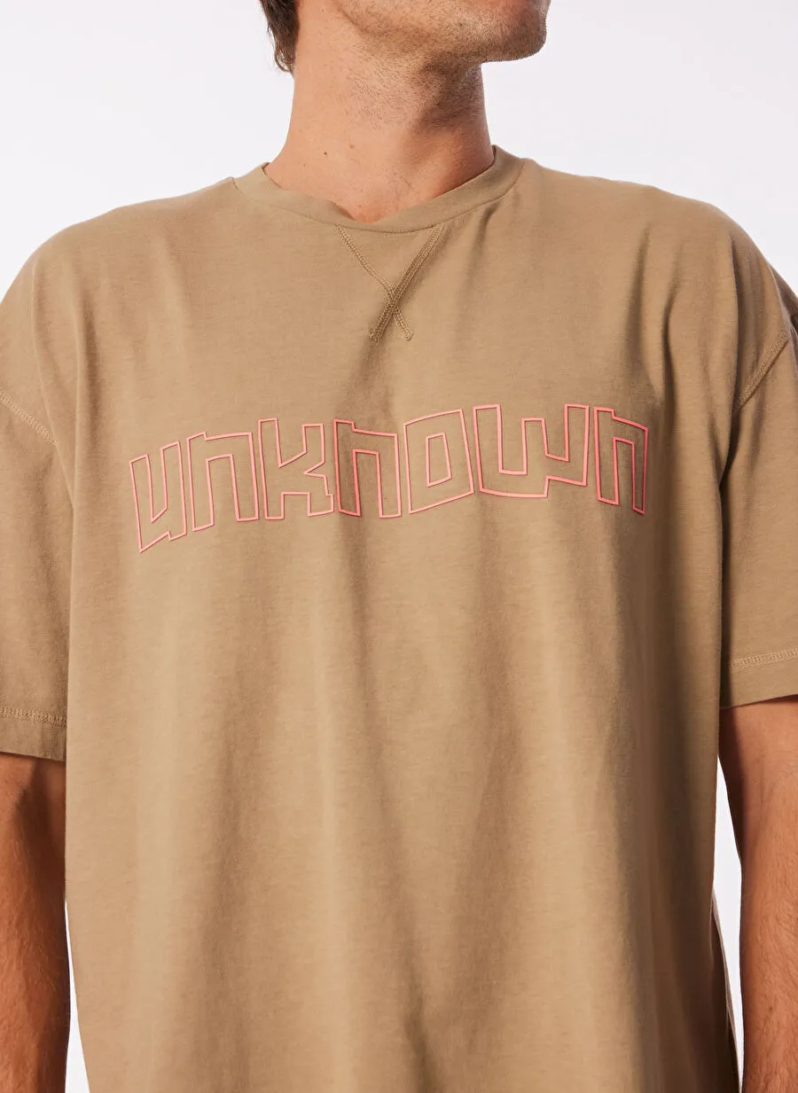 Bisiklet Yaka Tasarım Detaylı Erkek T-shirt