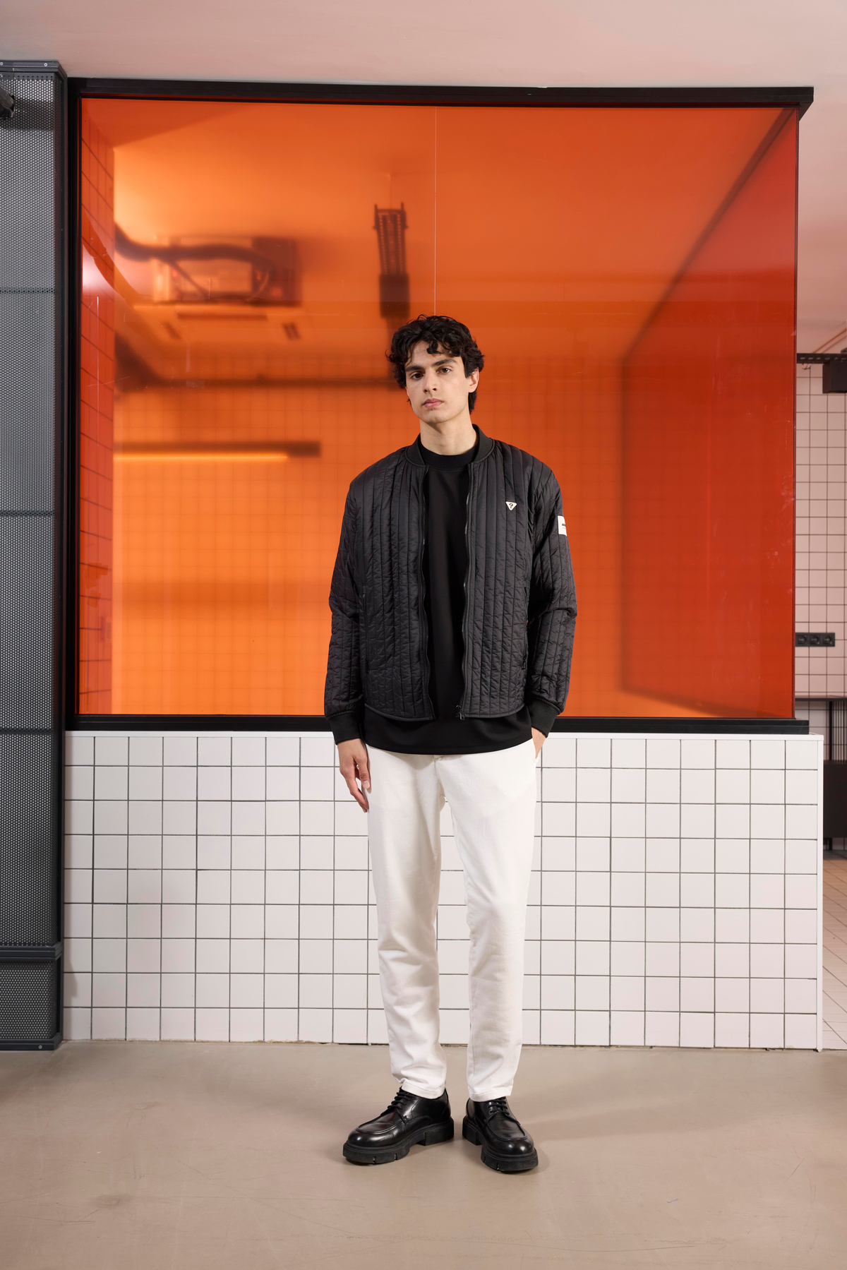 Bomber Yaka Kapitone Erkek Mont