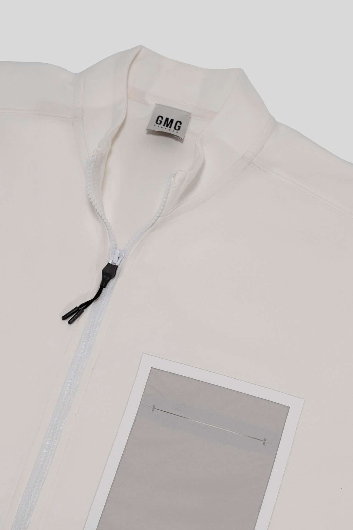 Fermuar Detaylı Bomber Yaka Flexi Baskılı Erkek T-shirt