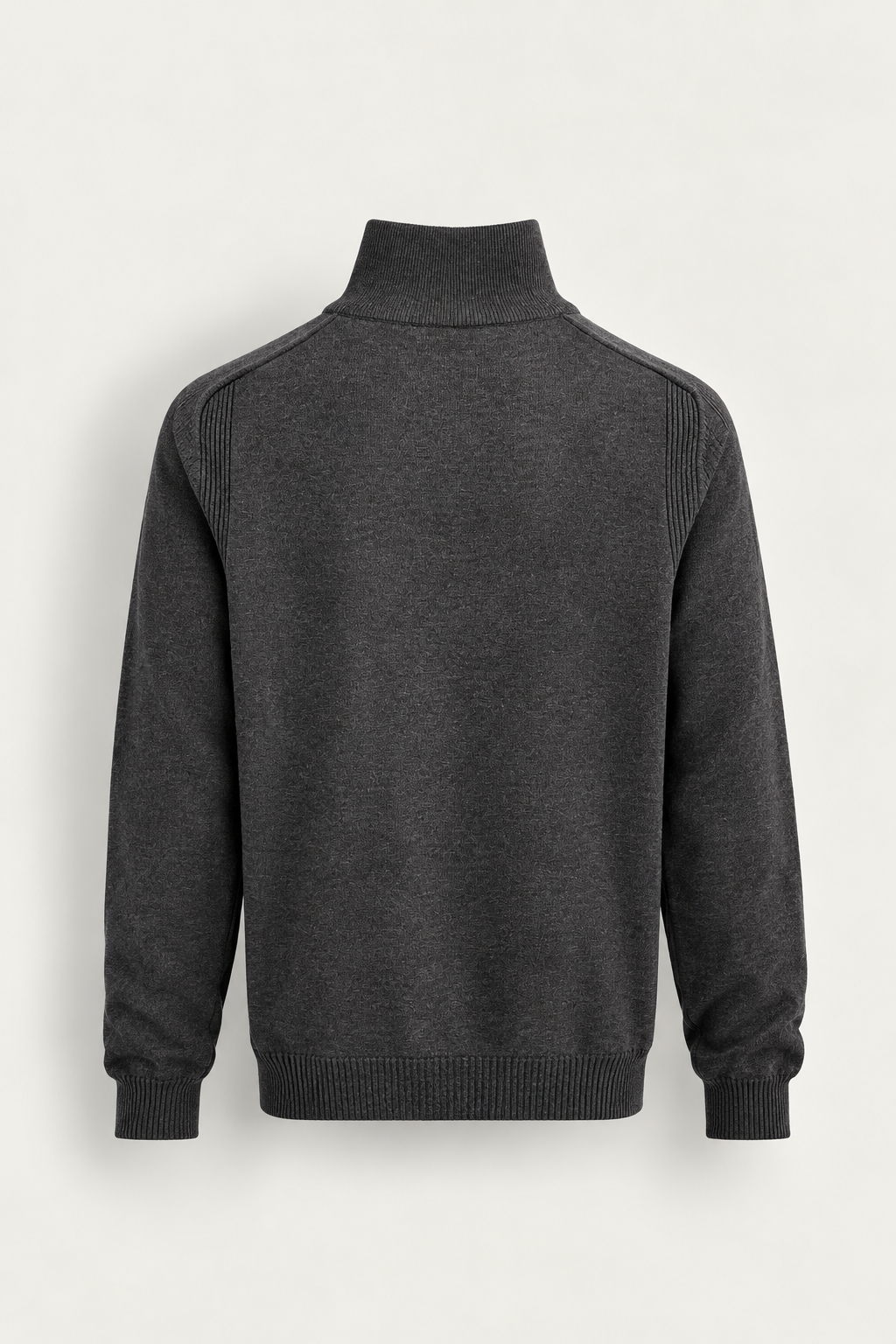 Fermuarlı Dik Yaka Slim Fit Erkek Triko Kazak