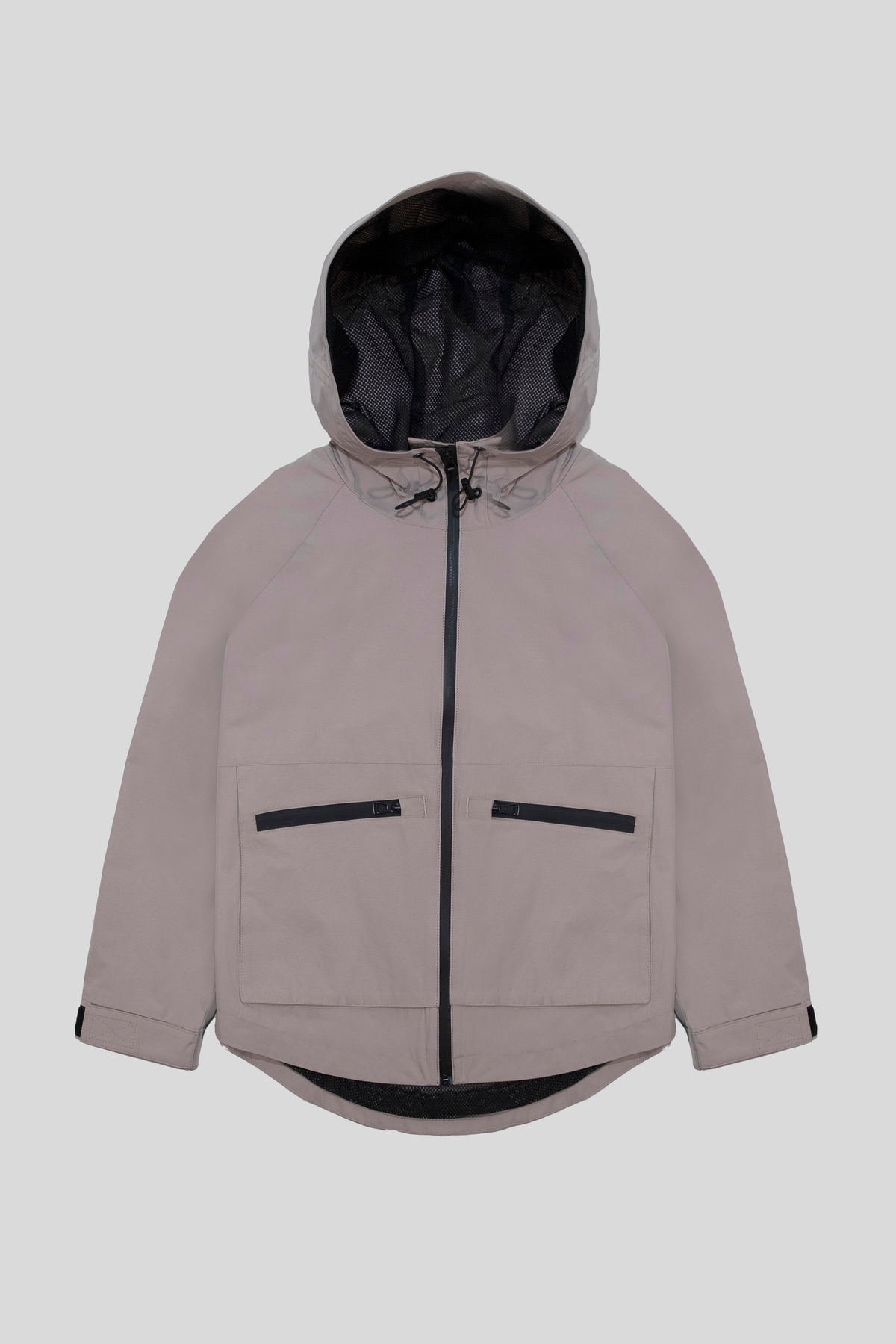 Kapüşon Yaka Oversize Fermuarlı Kadın Mont