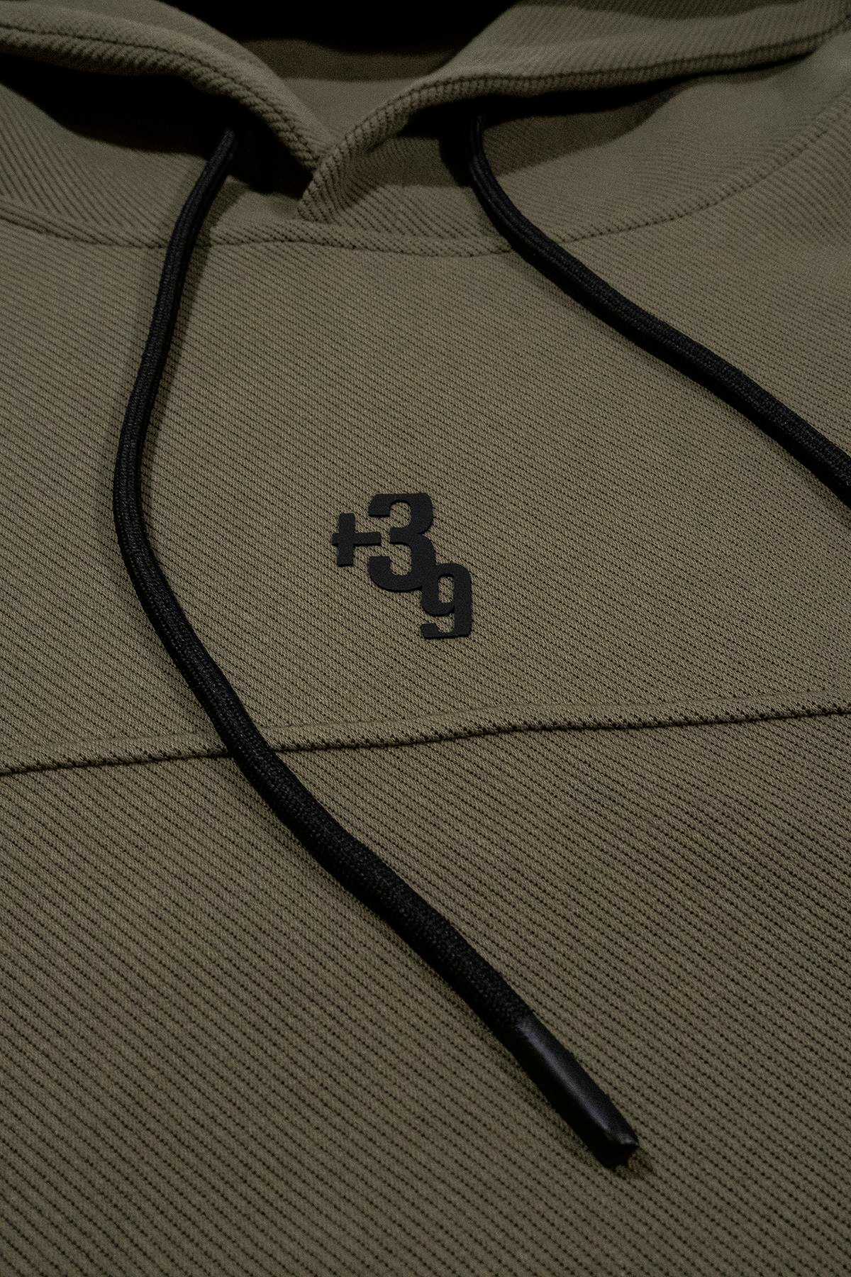 Kapüşonlu Sırtı Zero Baskılı Diagonel Sweatshirt