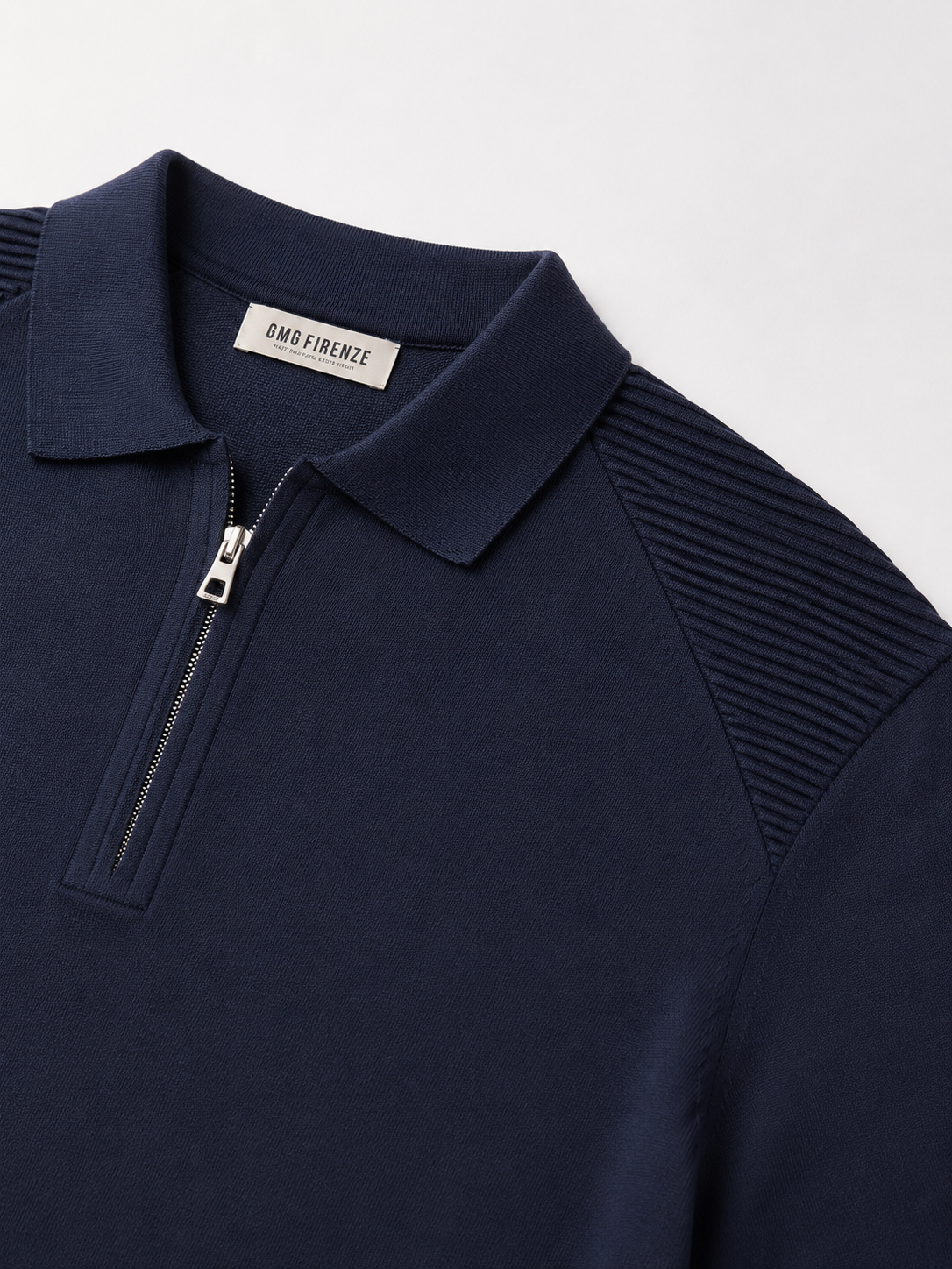 Polo Yaka Fermuarlı Basic Erkek Kazak