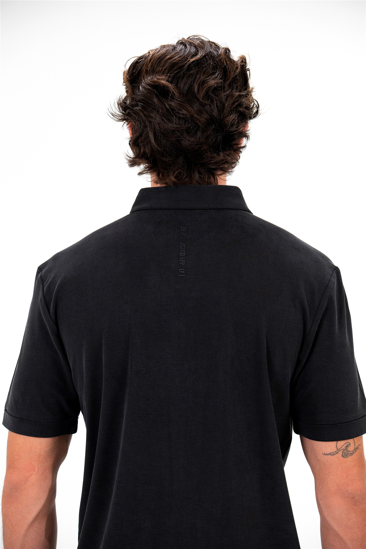 Polo Yaka Sol Göğsü Baskılı Erkek T-shirt
