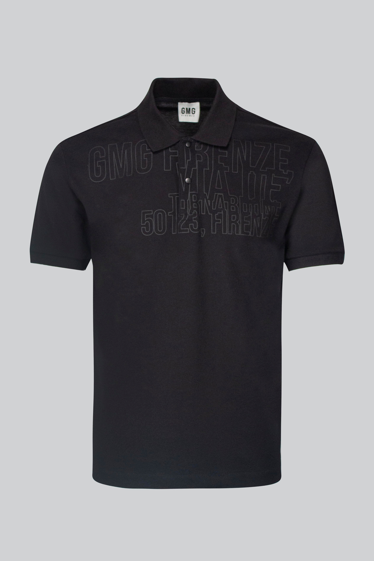 Polo Yaka %100 Pamuk Önü Baskılı Erkek T-shirt