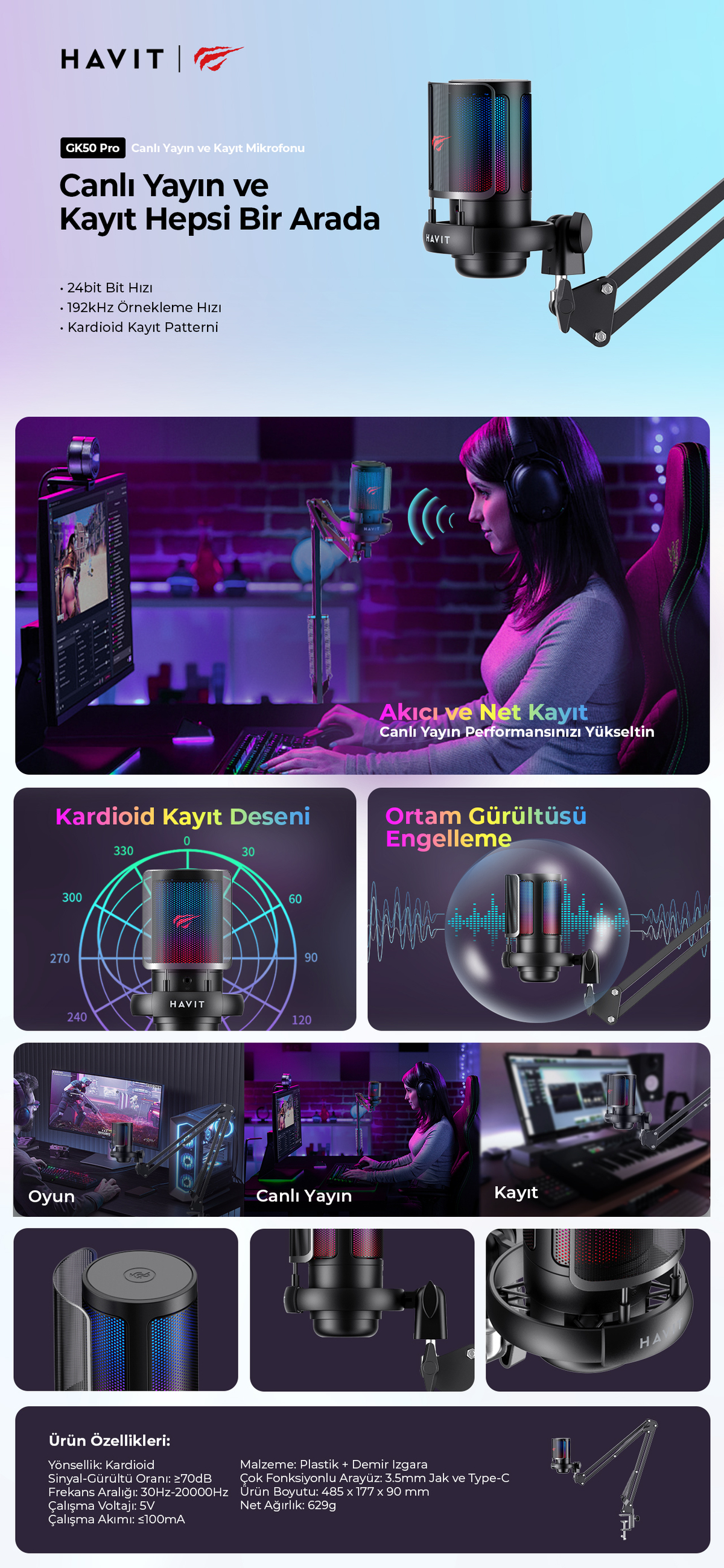 Havit Gamenote GK50 PRO