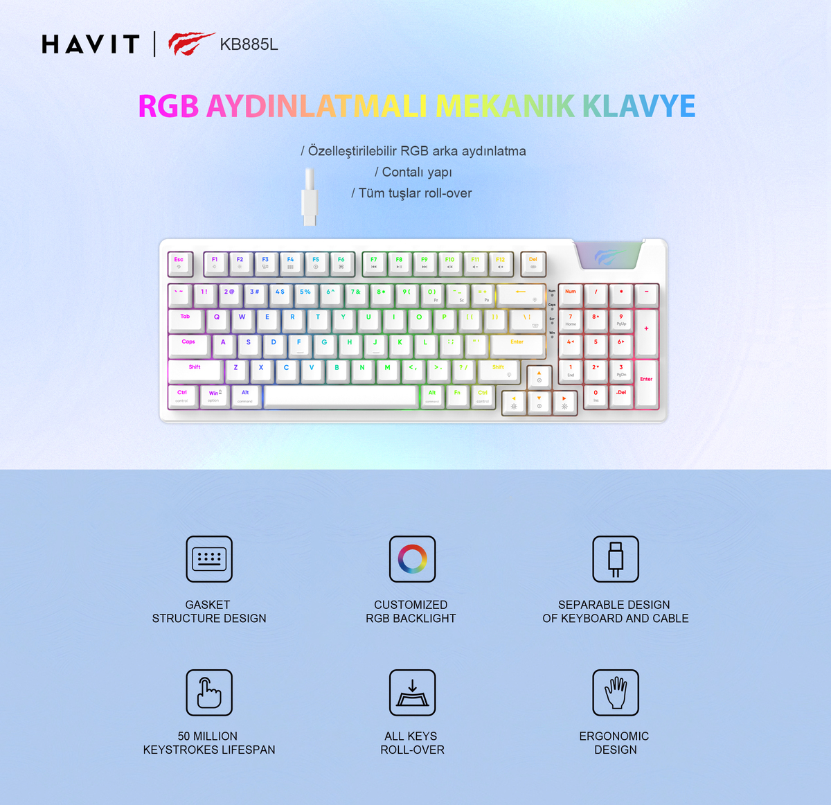 Havit Gamenote KB885L