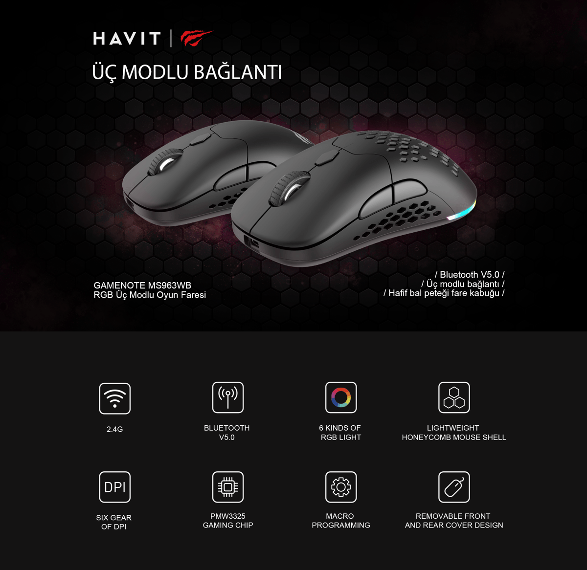Havit Gamenote MS963WB