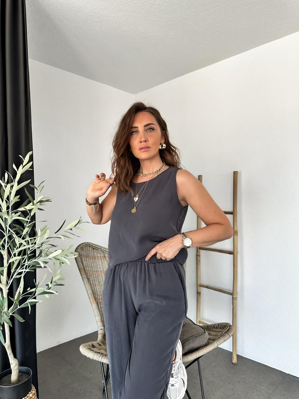 Antrasit Sıfır Kol Soft Takım