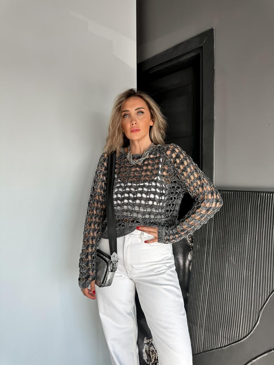 Antrasit Yıkamalı Marka Model Triko