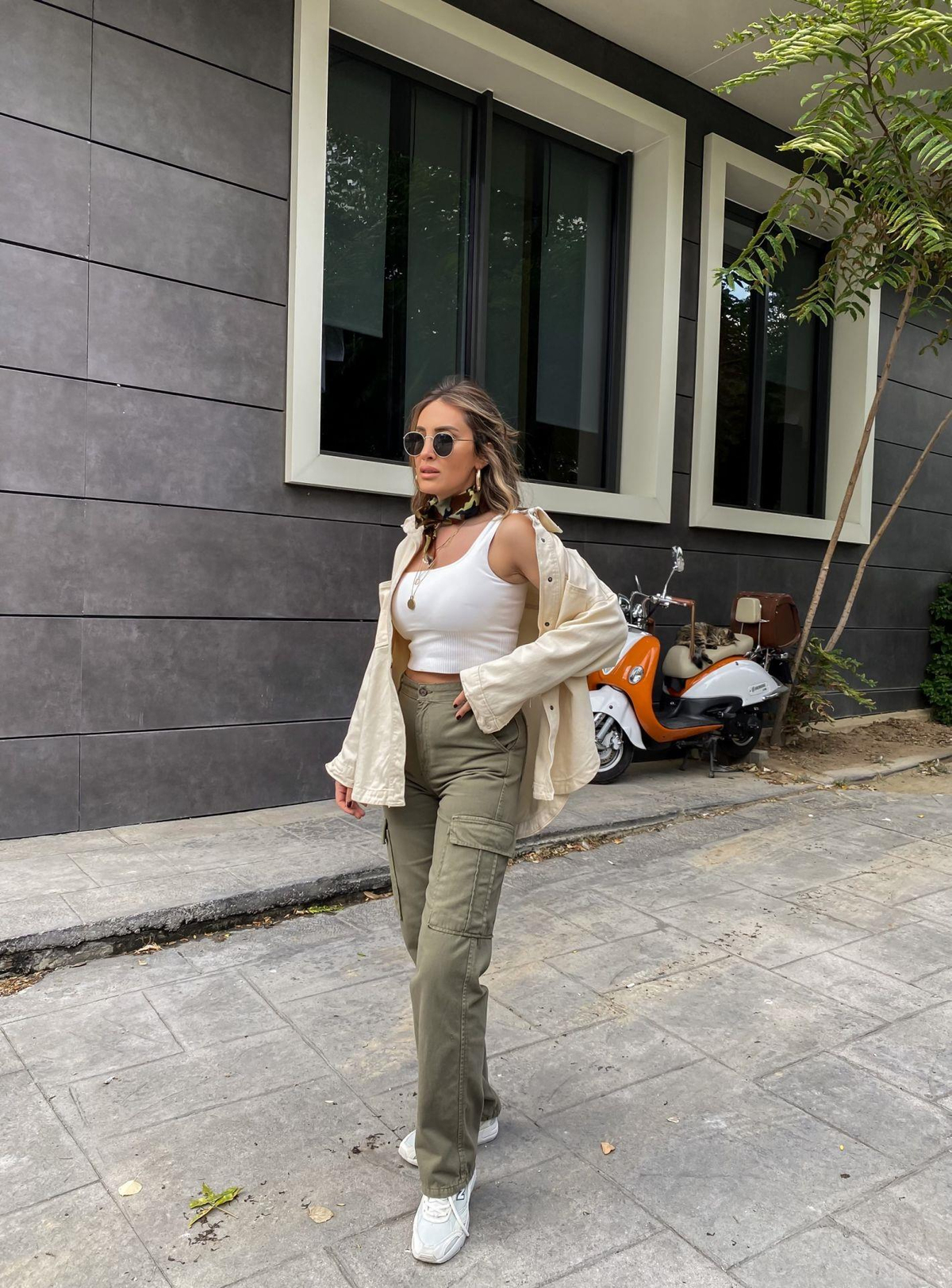 Asker Yeşili Kargo Pantolon